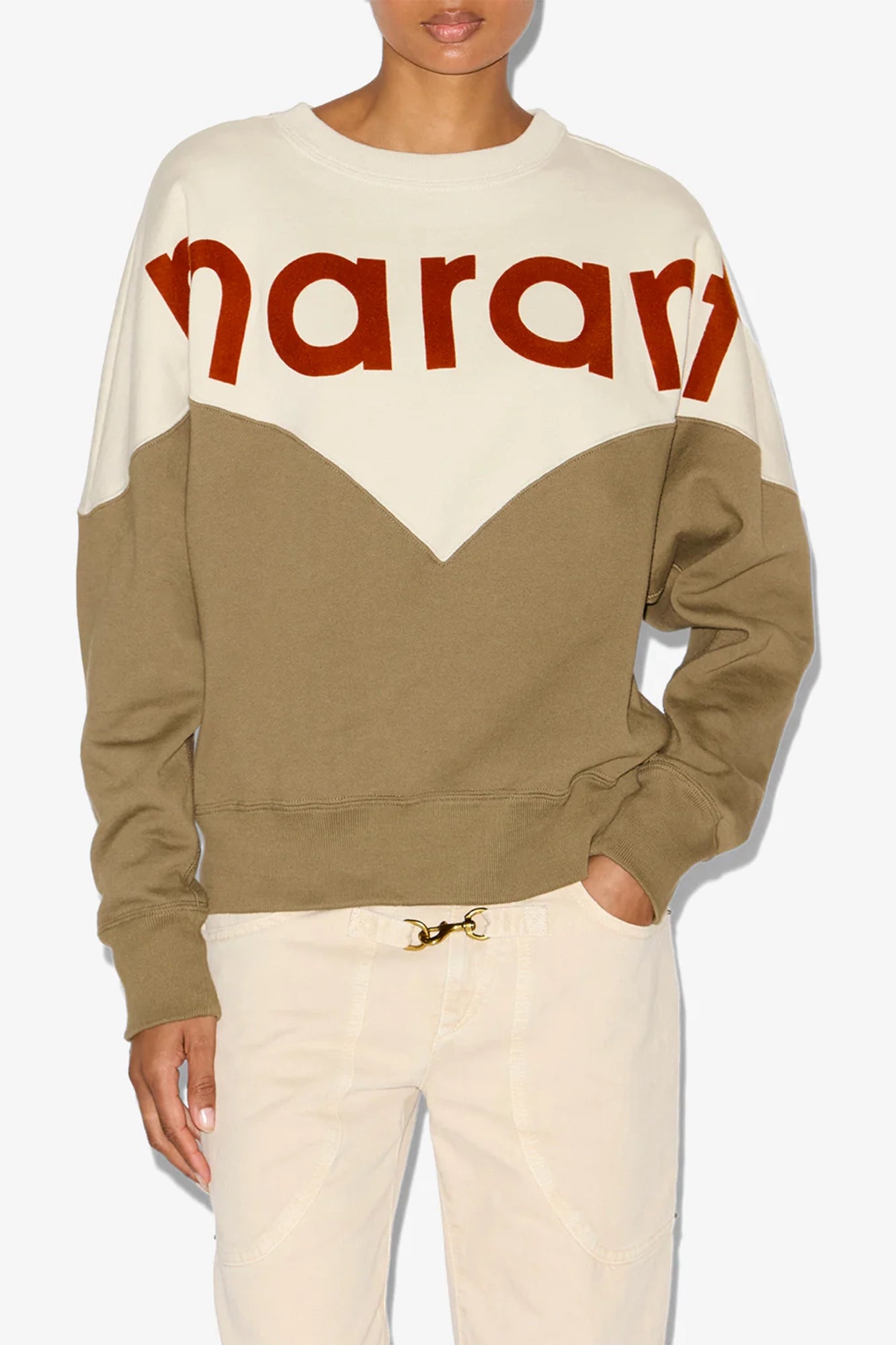 Houston Cotton Sweatshirt With Logo