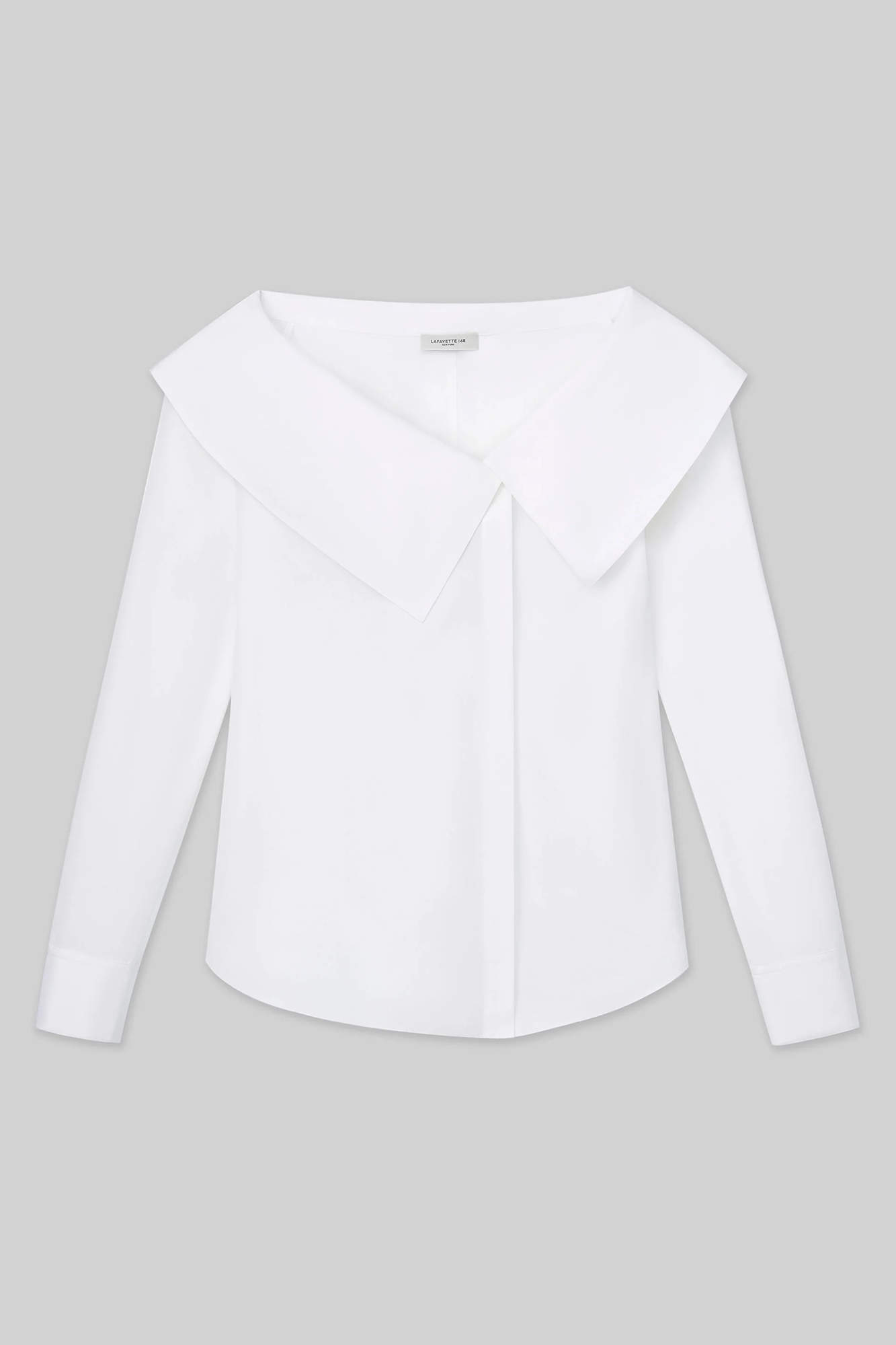 Organic Cotton Poplin Portrait Collar Shirt