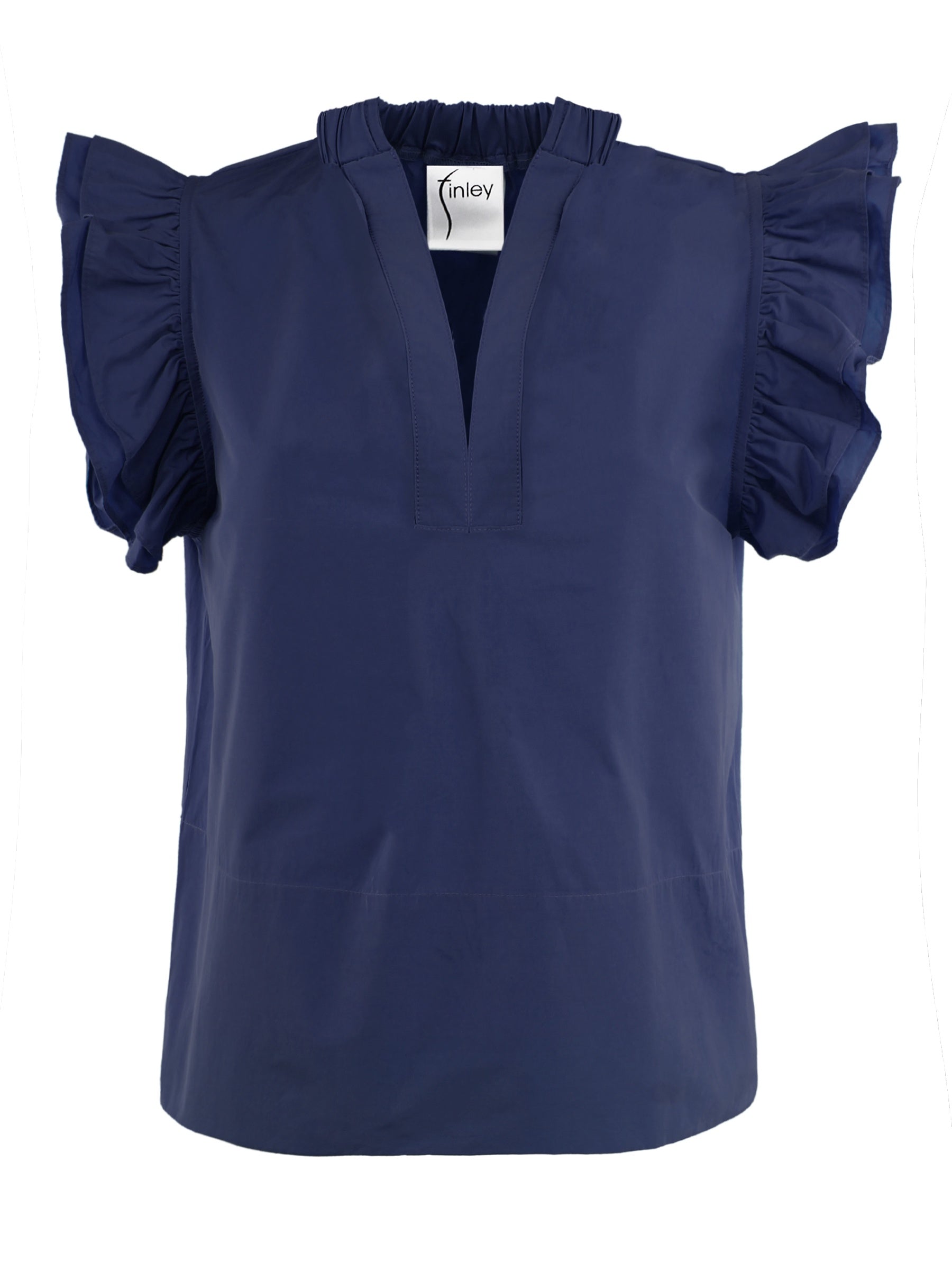 Remy Top Solid Silky Poplin