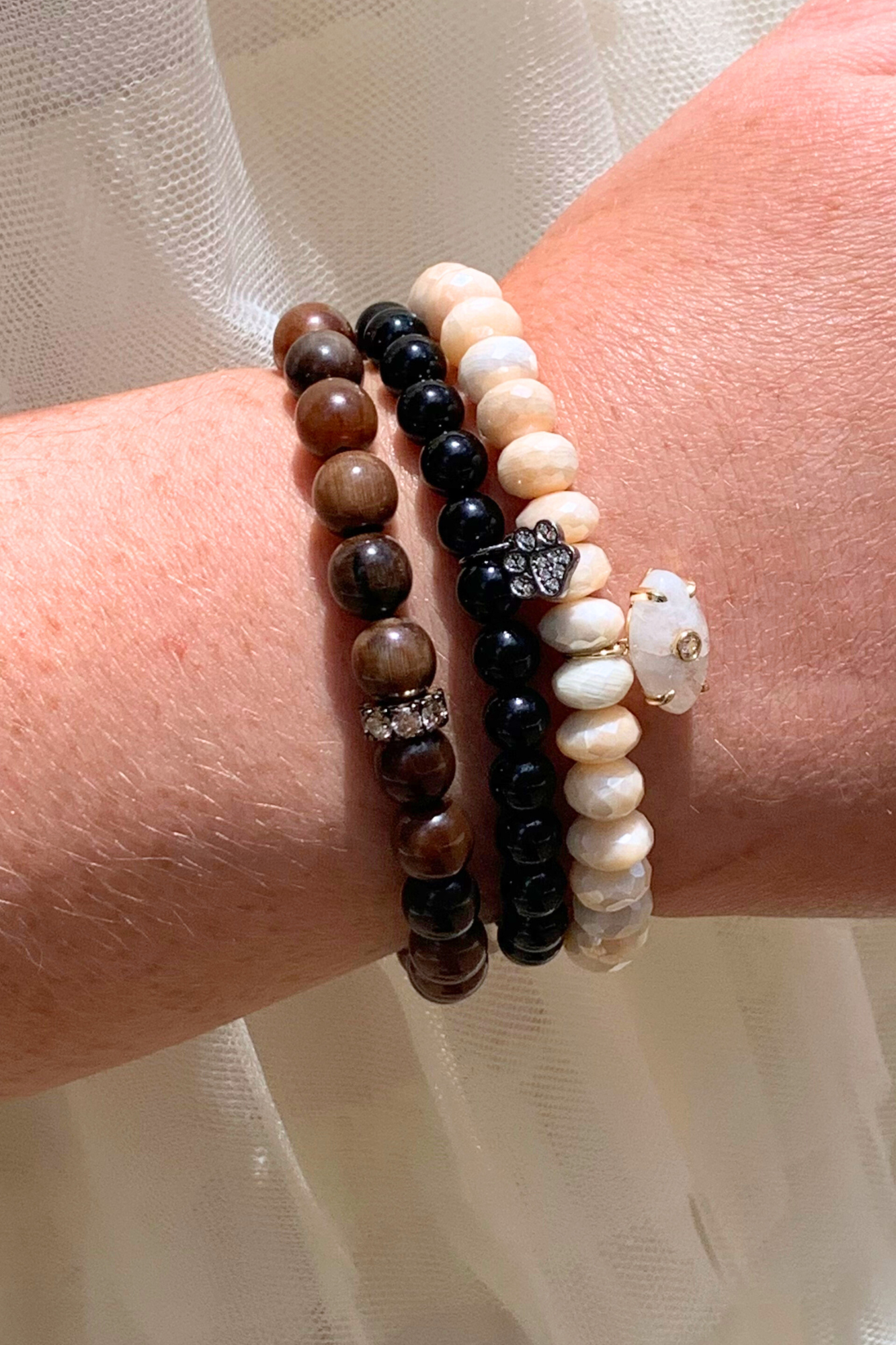 Smooth Round Bison Horn Bracelet