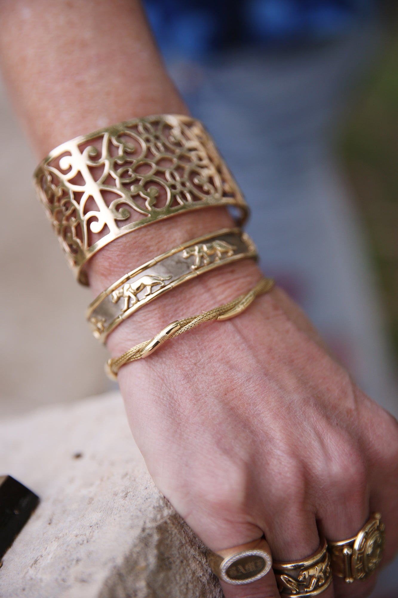Braided 18K YG Bracelet