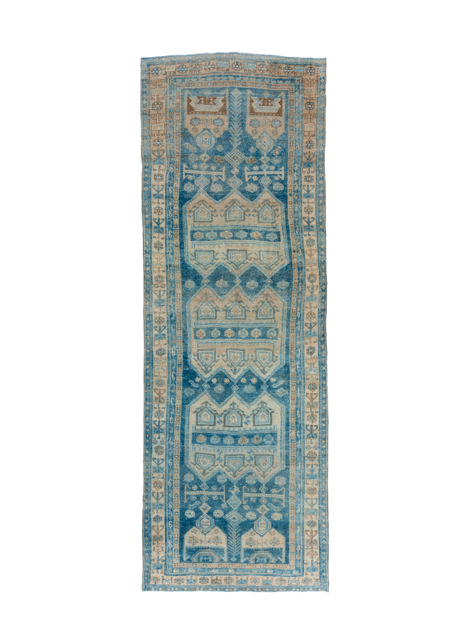 4'3" x 12'5" Bidjar Blue Runner