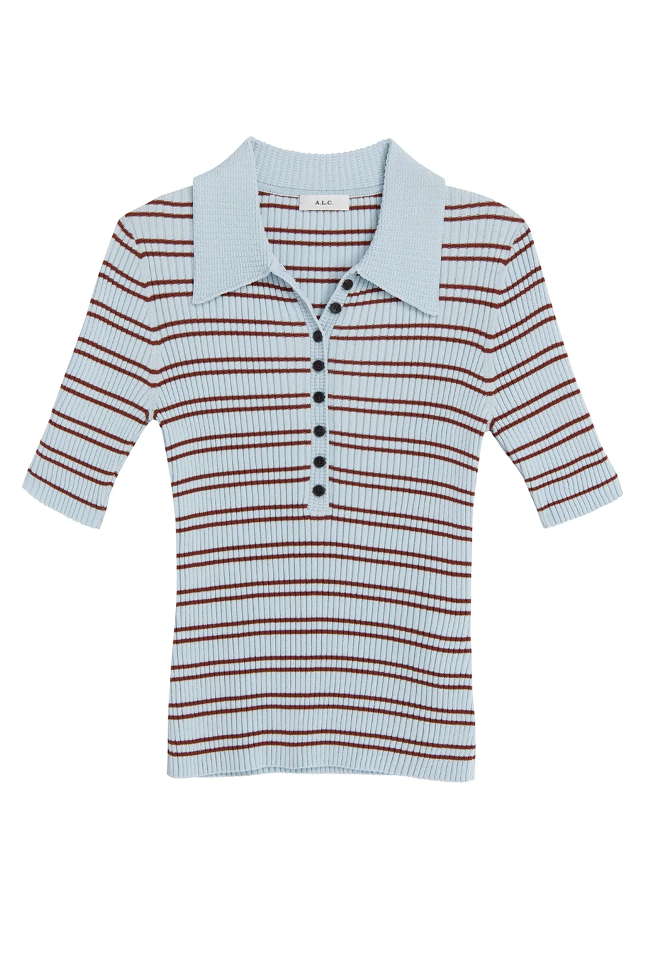 Sydney Ribbed Top Ice Water/Sequoia