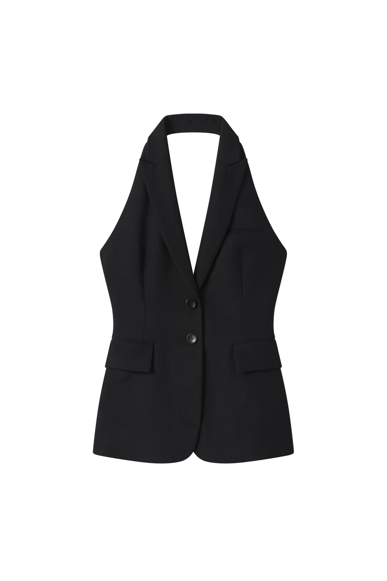 Alexa Tailored Vest Black