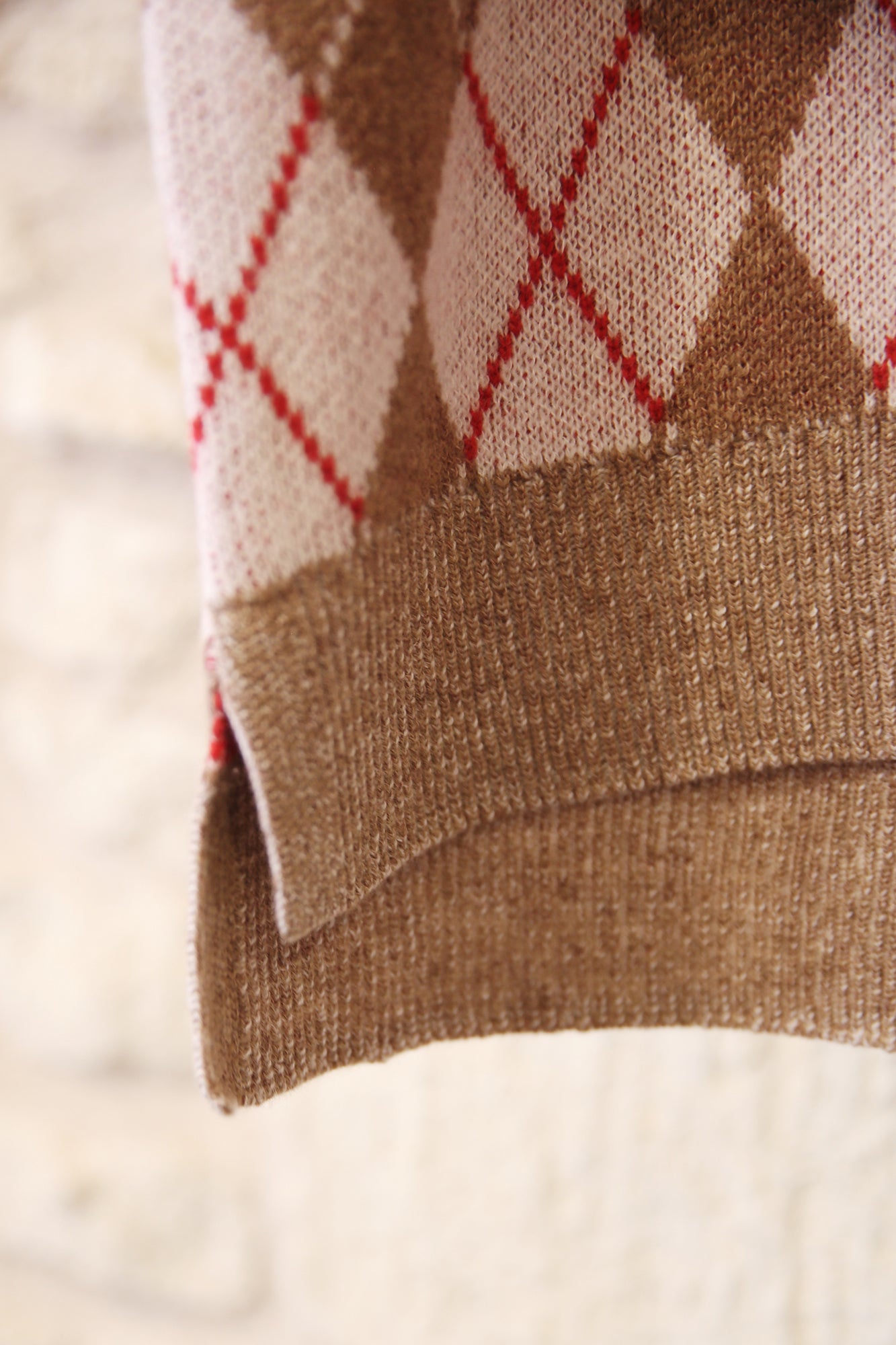 Argyle Vest Red Combo