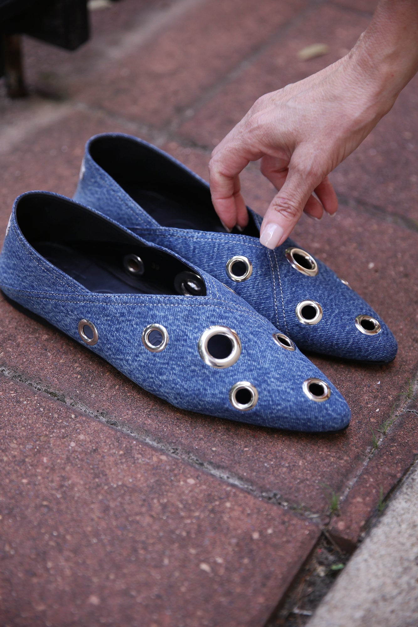 Ballerinas Made Of Denim