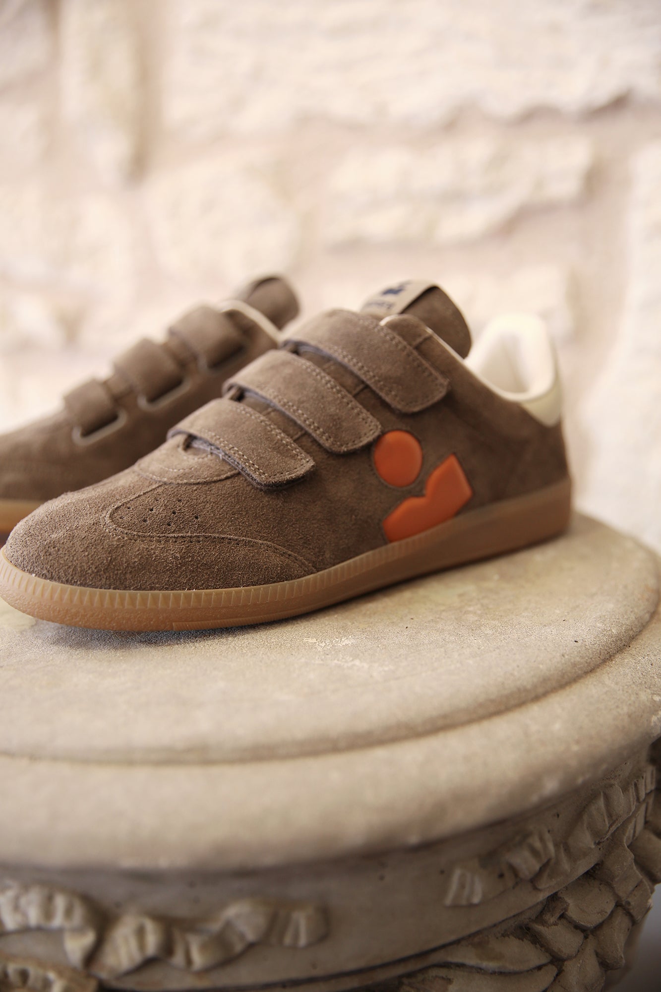 Beth Lot-Top Calfskin Leather Sneaker