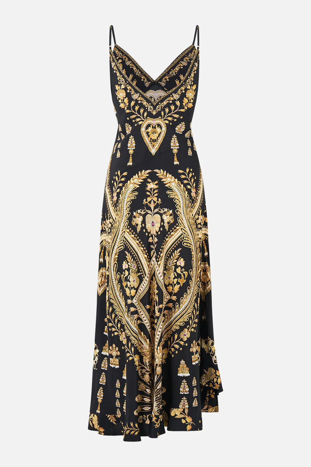 Bias Slip Dress With Frill Hem Taurus Rising