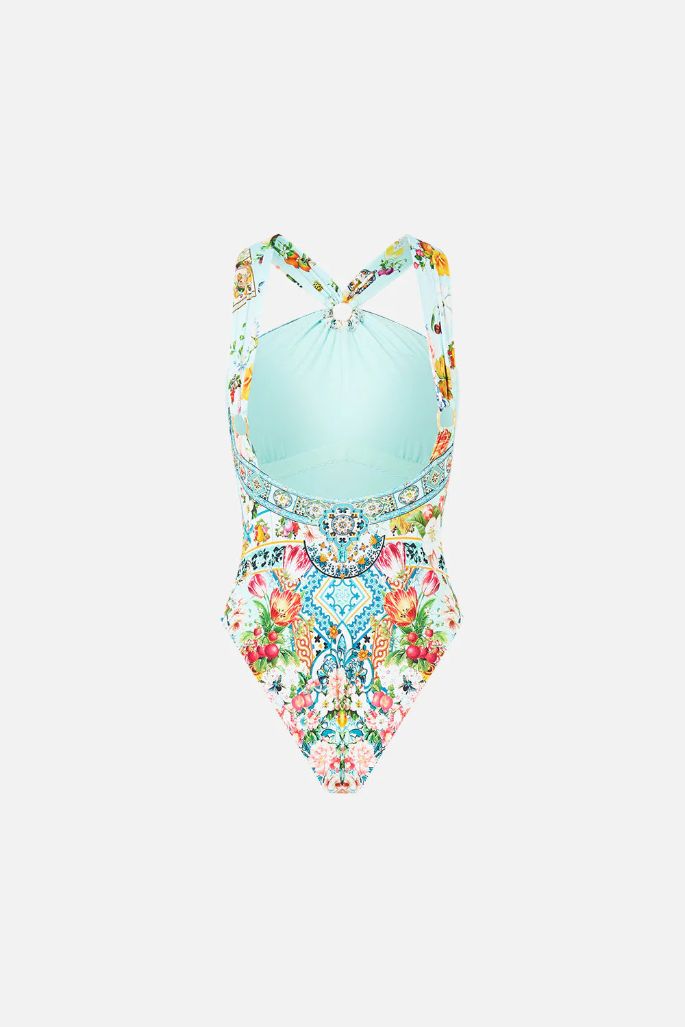 Diamond Neck Thick Strap One Piece With Rings Magic Of The Mercado