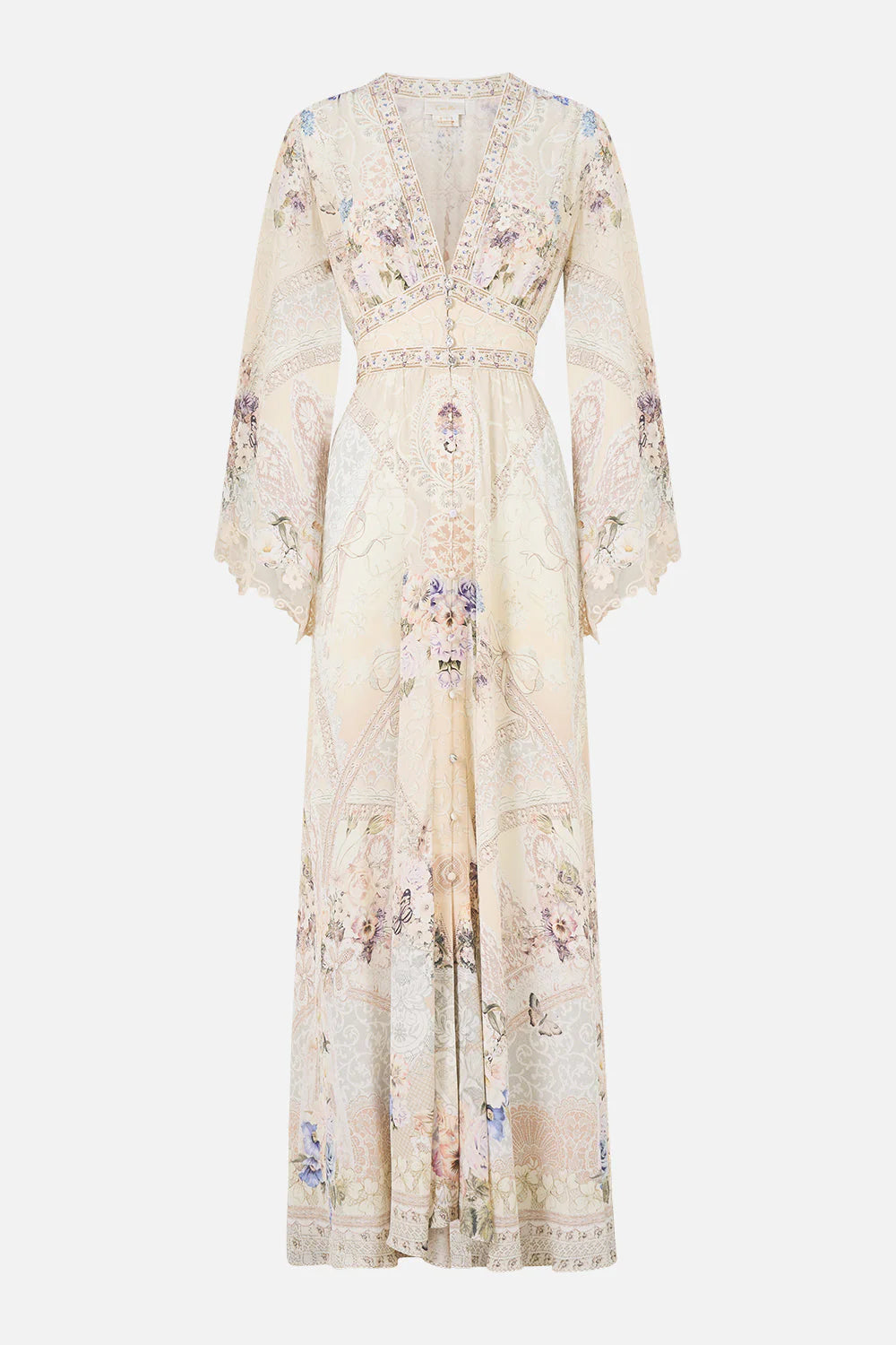 Kimono Sleeve Dress With Shirring Detail Laced With Love