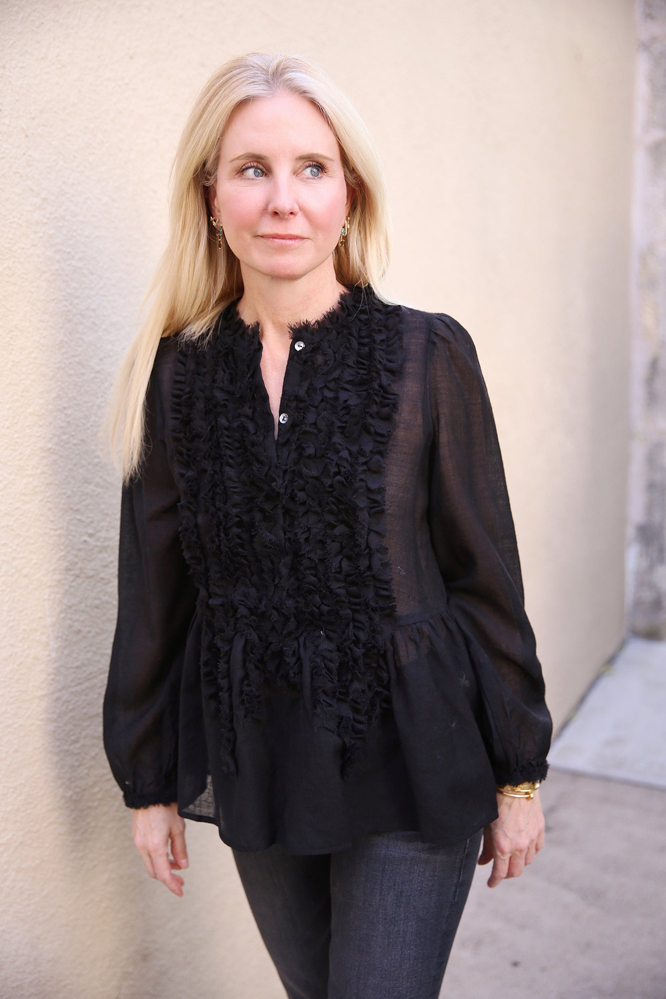 Cosima Textured Wool Tunic