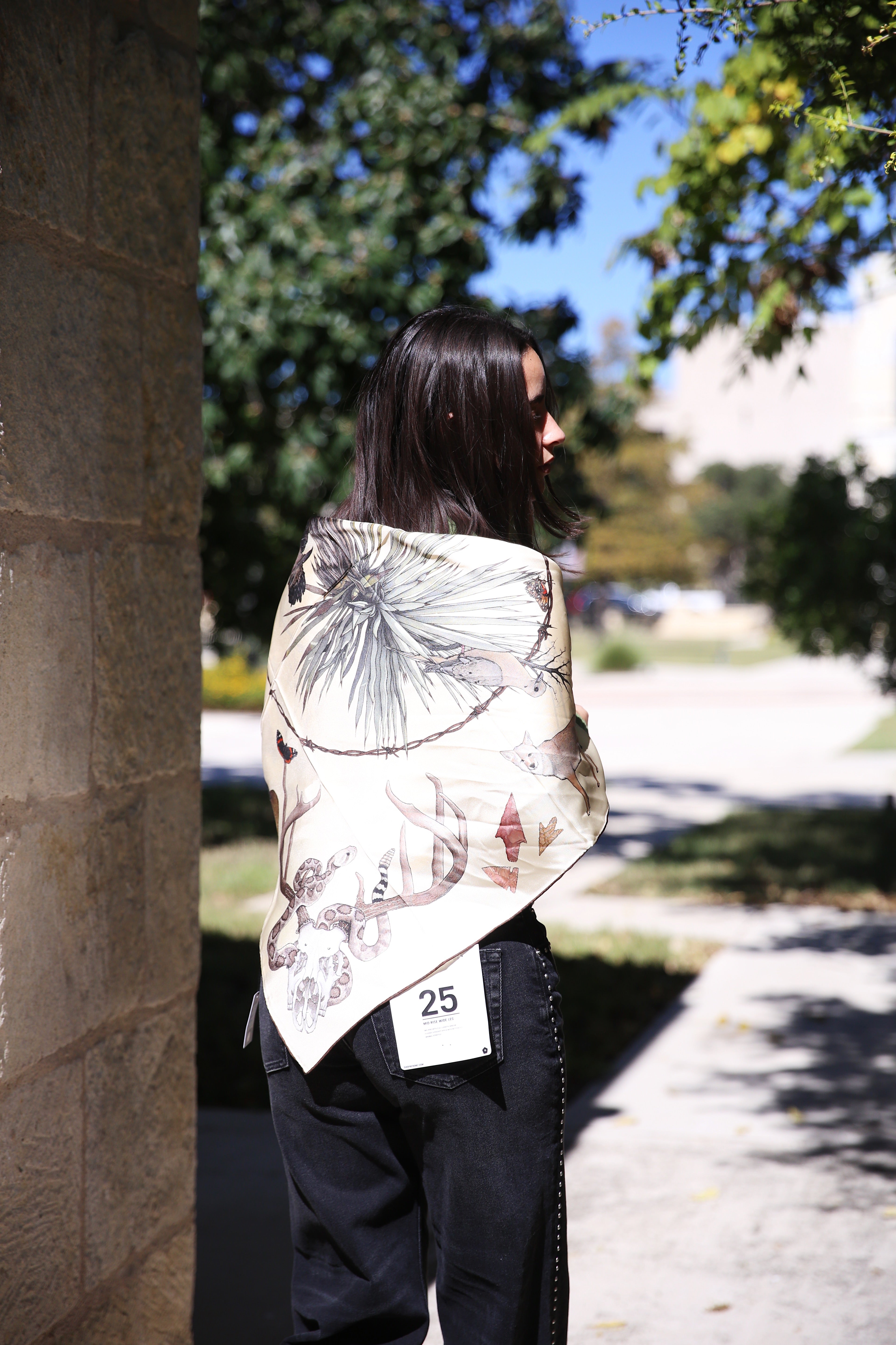 Caliche South Texas Silk Scarf 36x36"