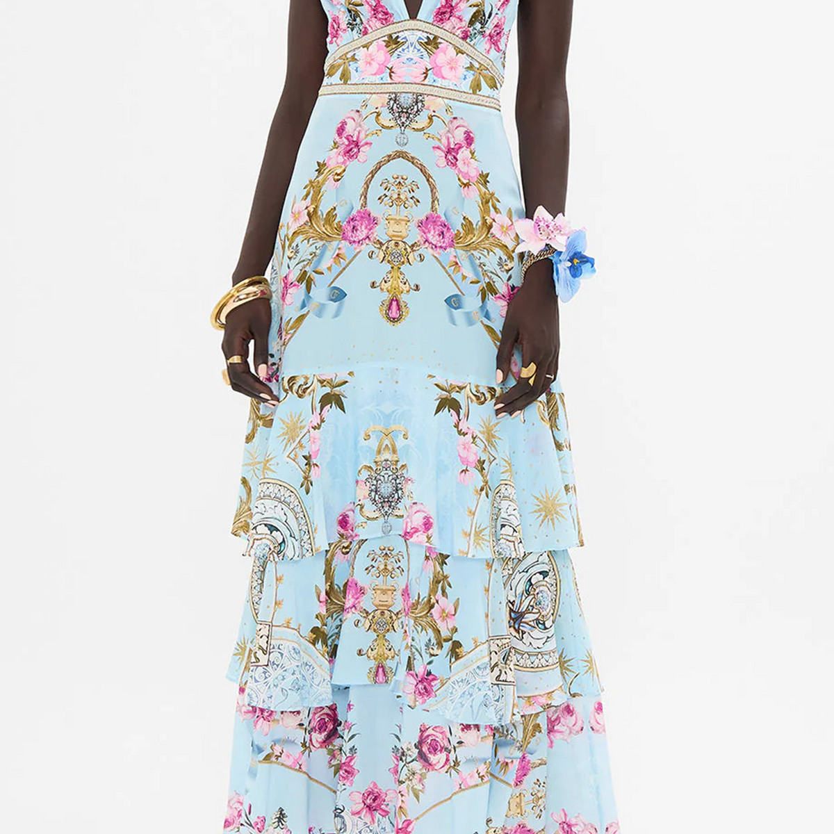 ワンピース HIAND Flower frill cami OP HIAND Flower frill cami OP