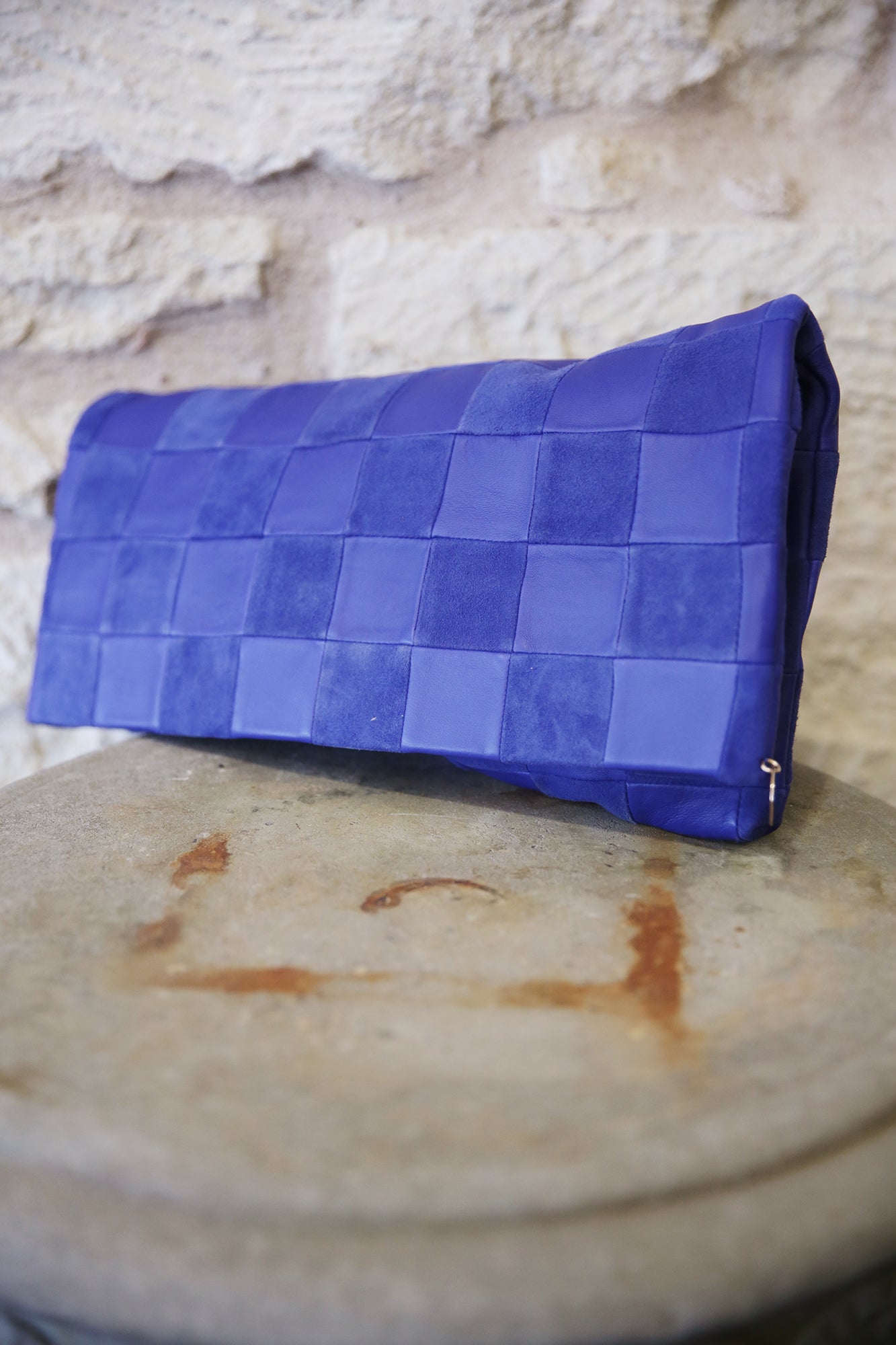 Carryall Clutch W/Tabs Lagoon Oversized Checker