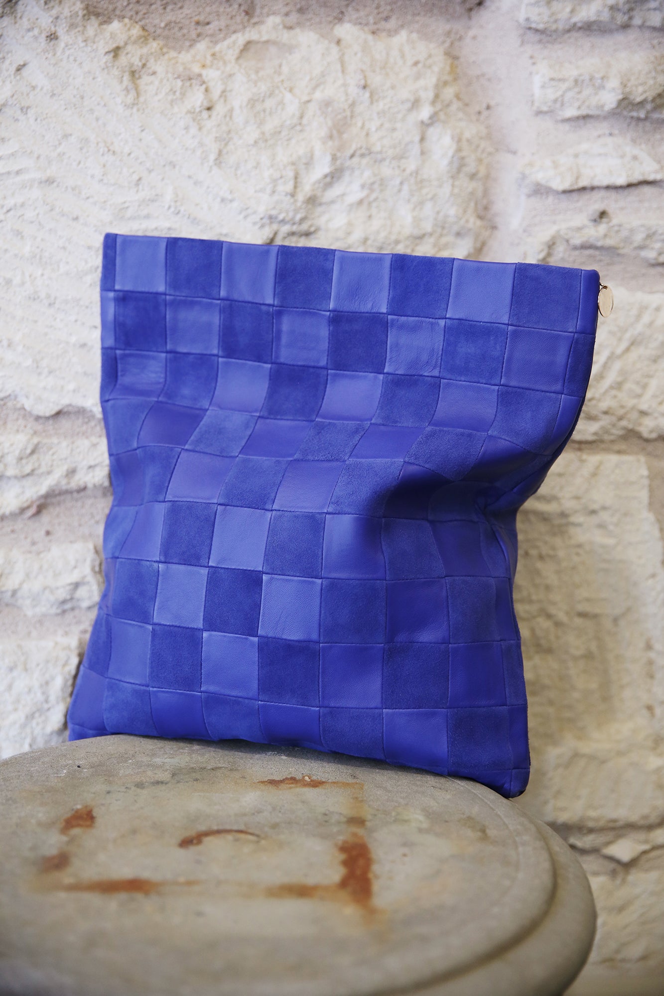 Carryall Clutch W/Tabs Lagoon Oversized Checker
