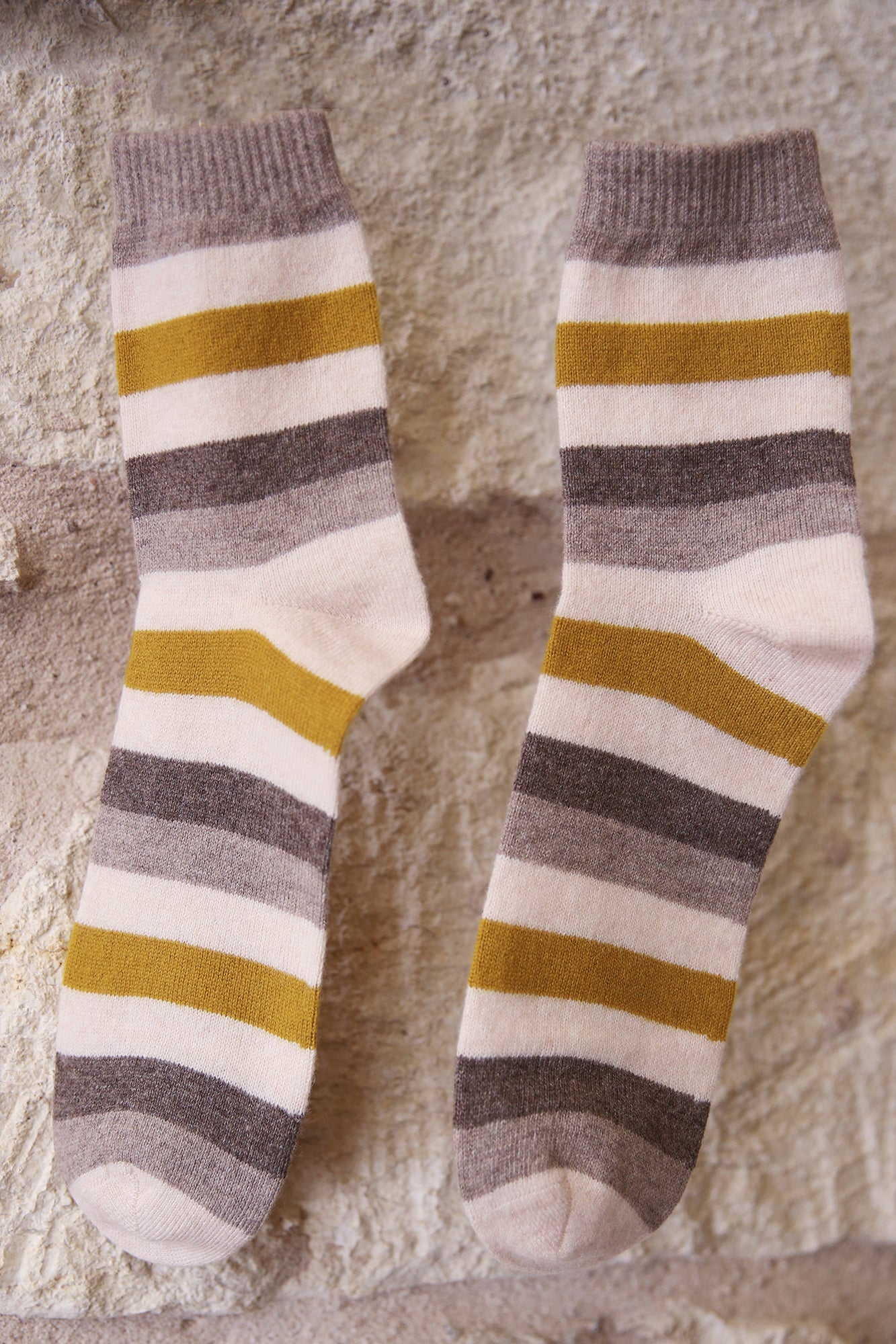 Cashmere Gradient Stripe Socks