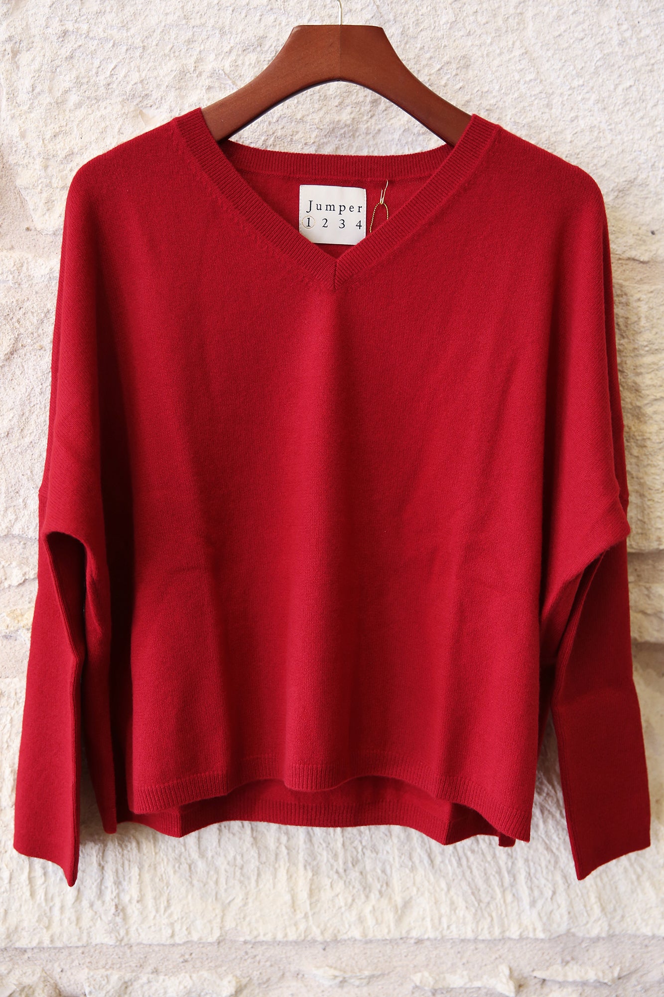 Cashmere Oversize Vee Sweater