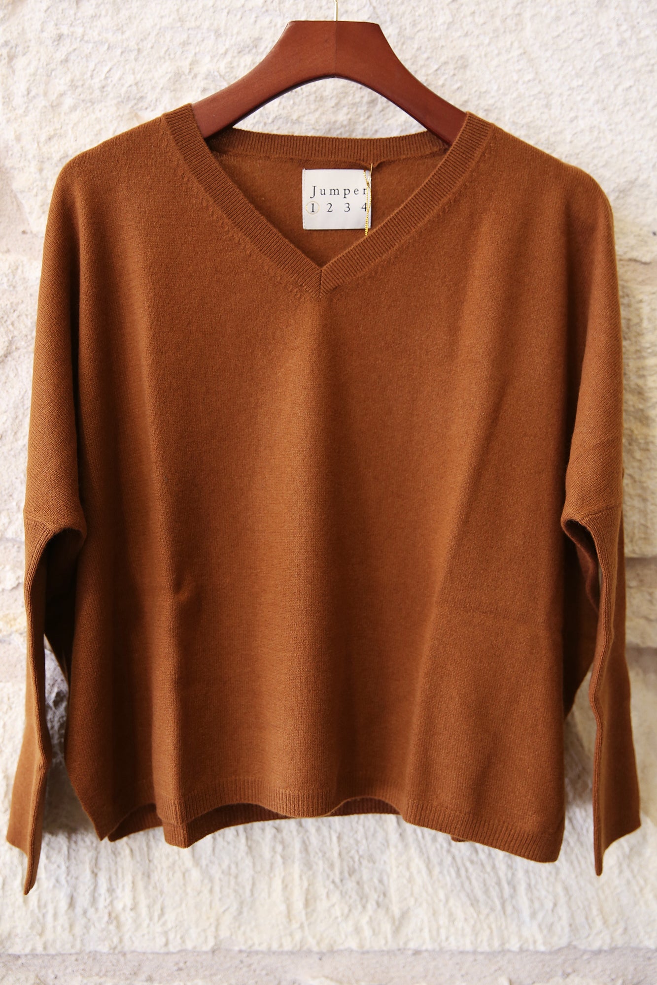 Cashmere Oversize Vee Sweater