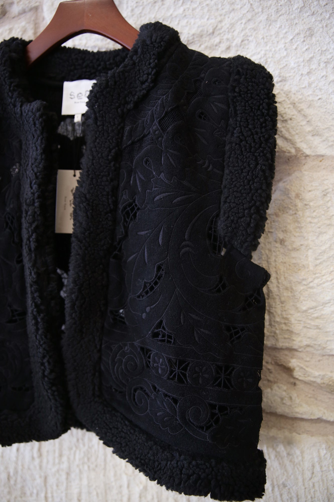Ceci Embroidery Felt Vest
