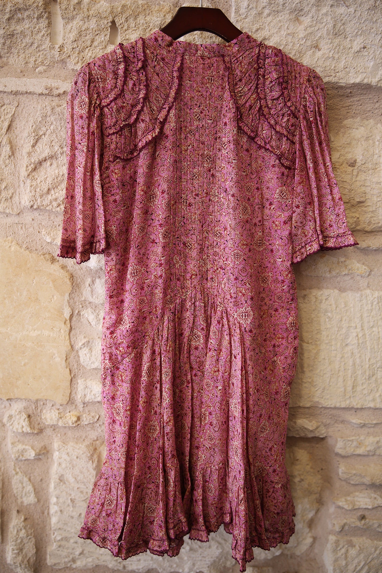 Celyana Short Gathered Cotton Dress