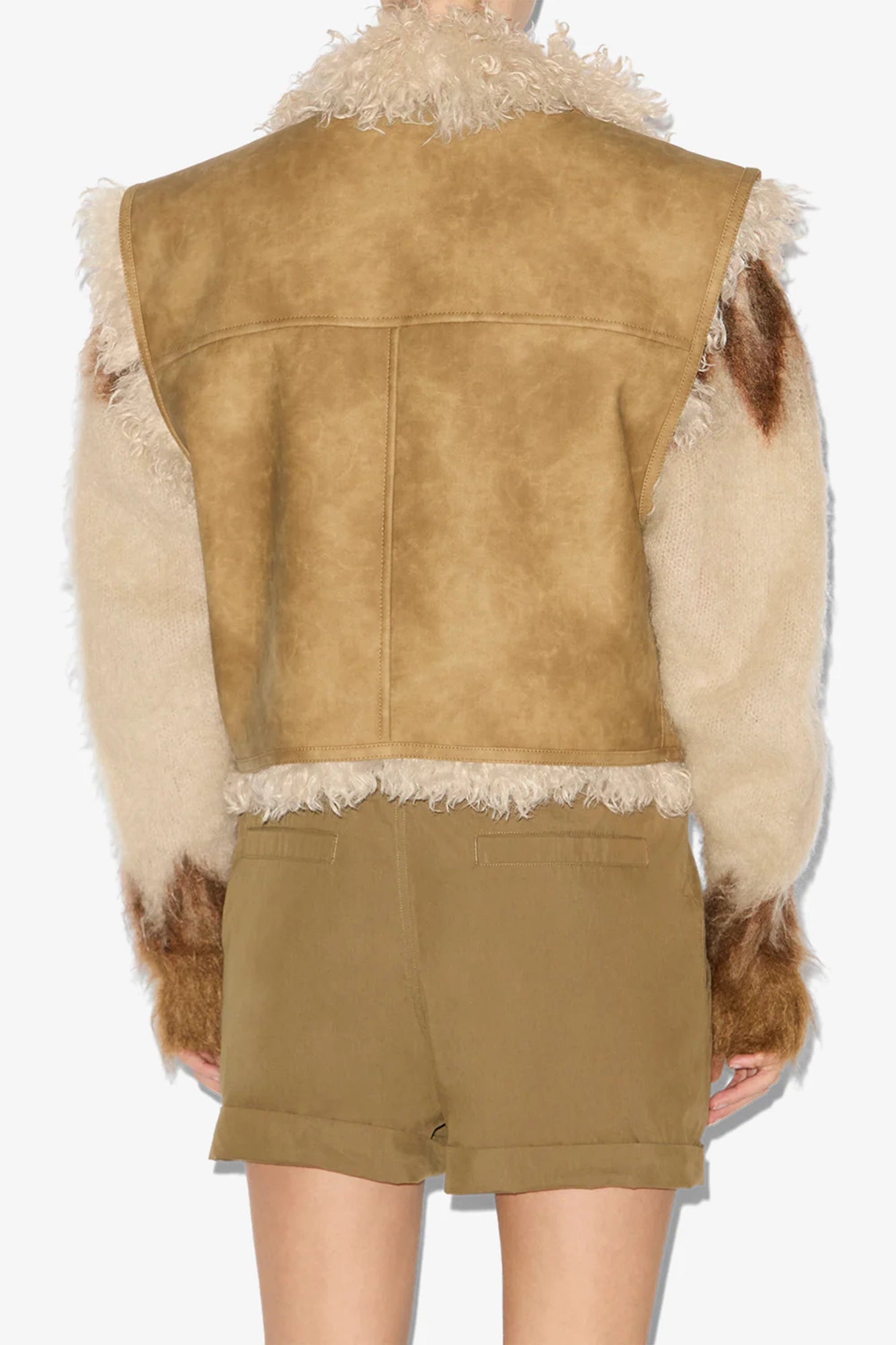 Clara Faux Shearling Sheepskin Vest