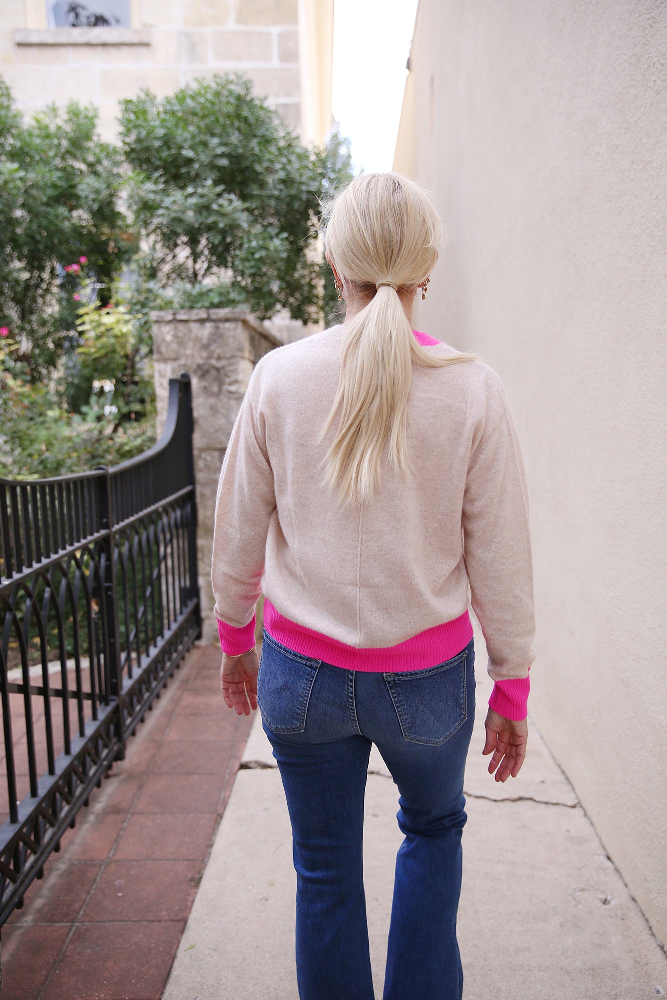 Colour Pop Maria V Sweater Cygnet Diva Pink