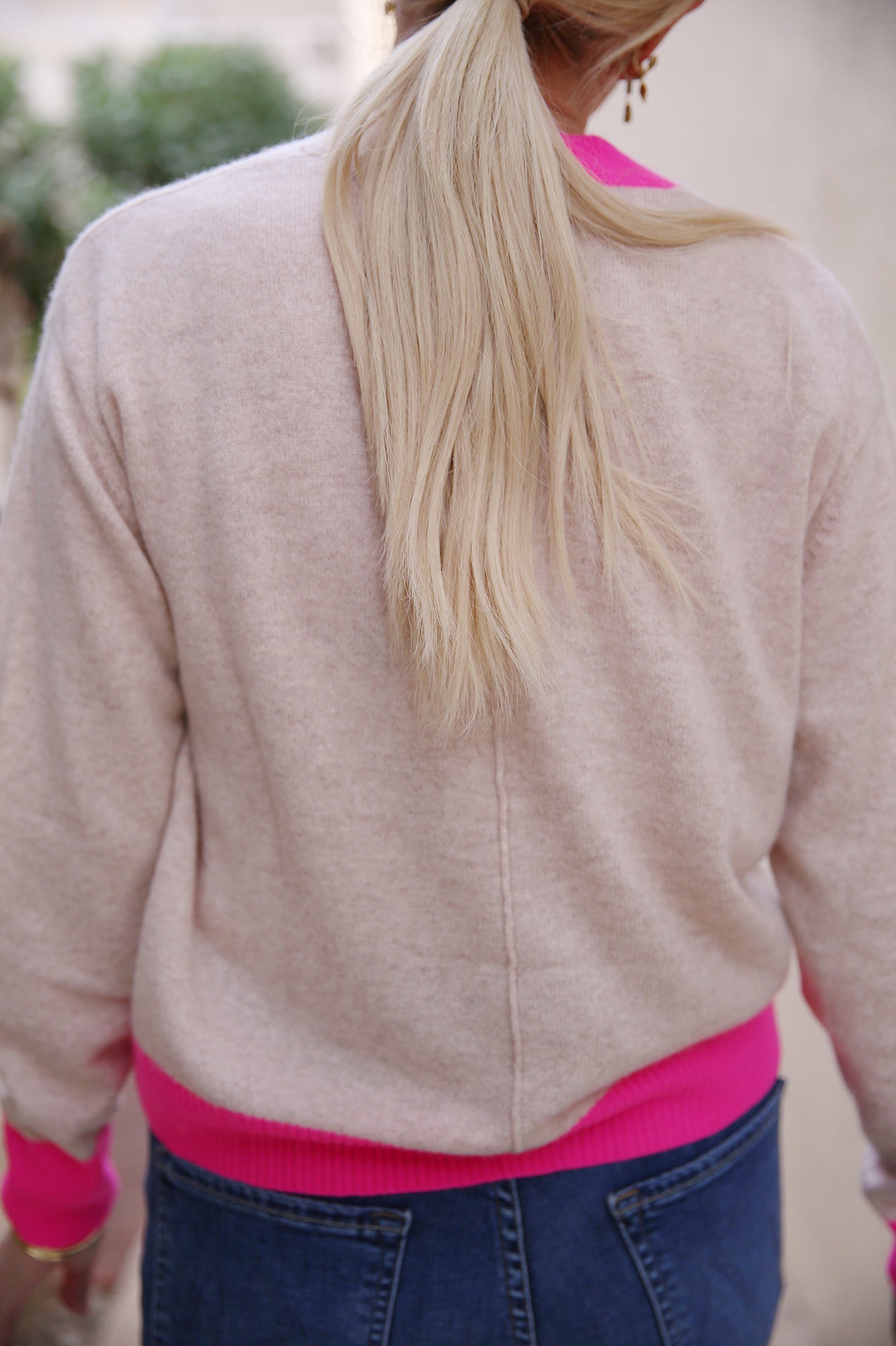 Colour Pop Maria V Sweater Cygnet Diva Pink