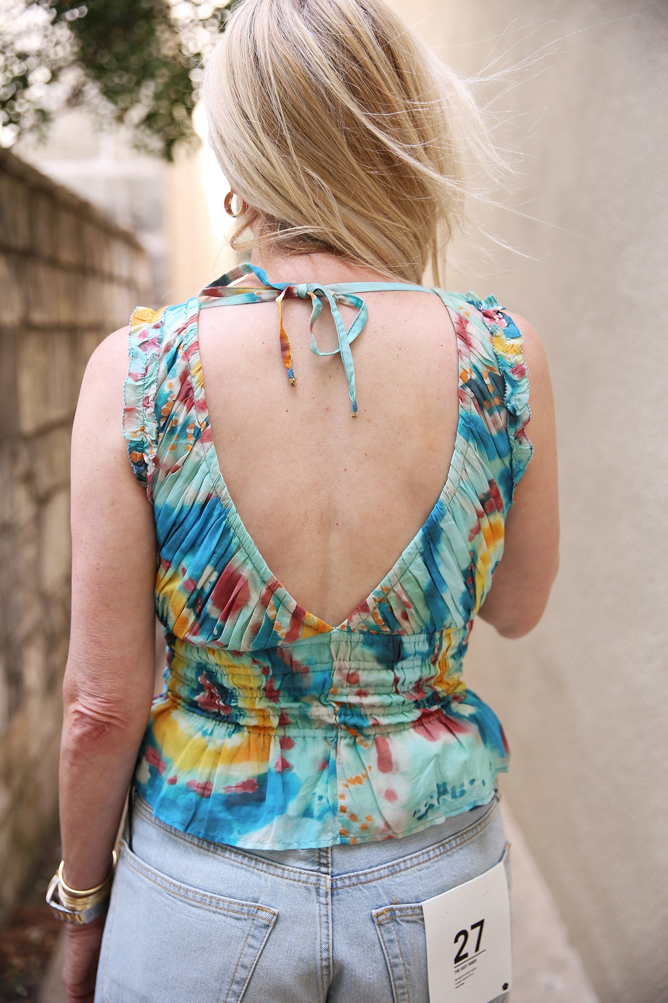 Cora Top Tie Dye Print