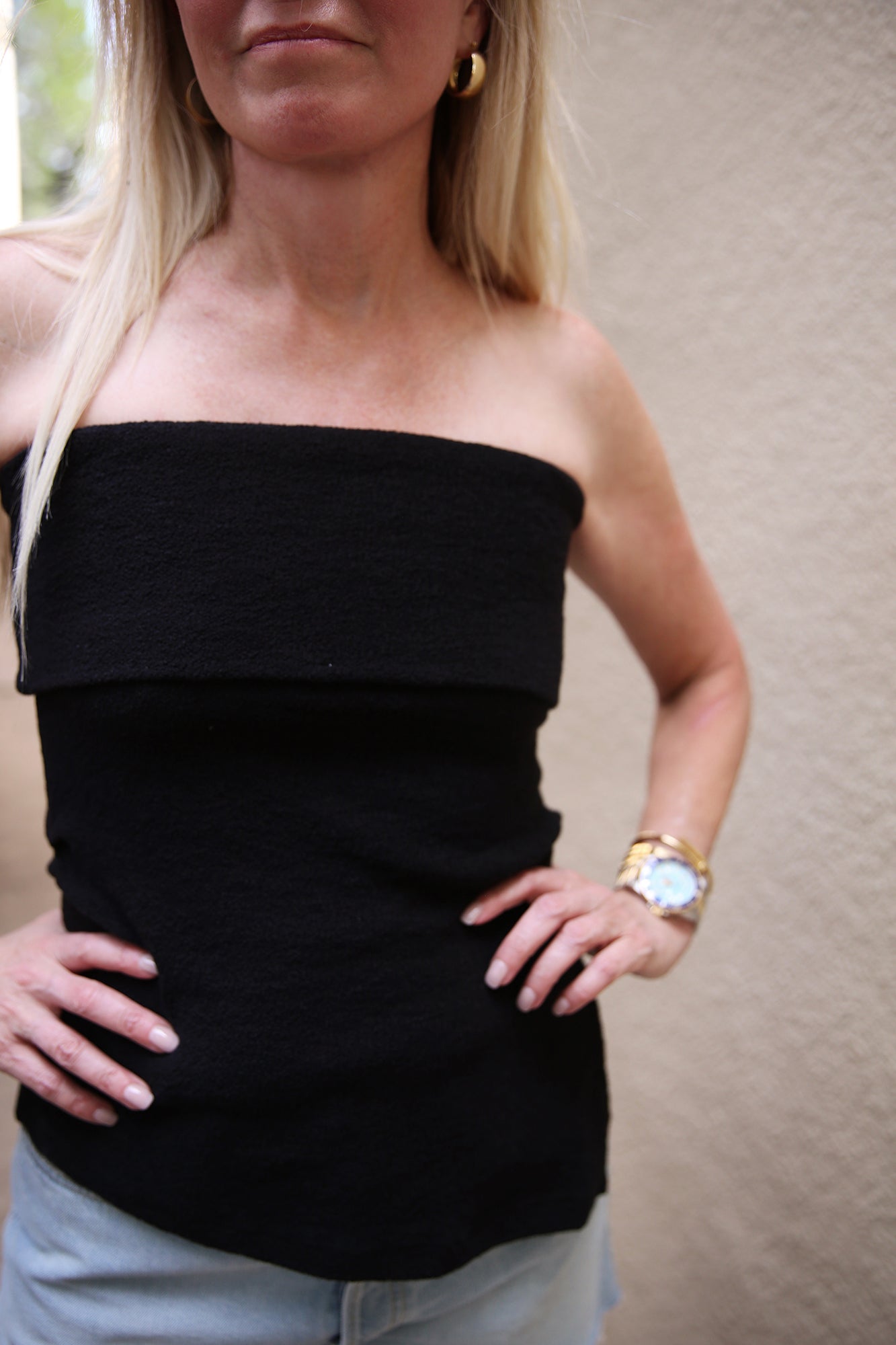 Cotton Bandeau Tube Top