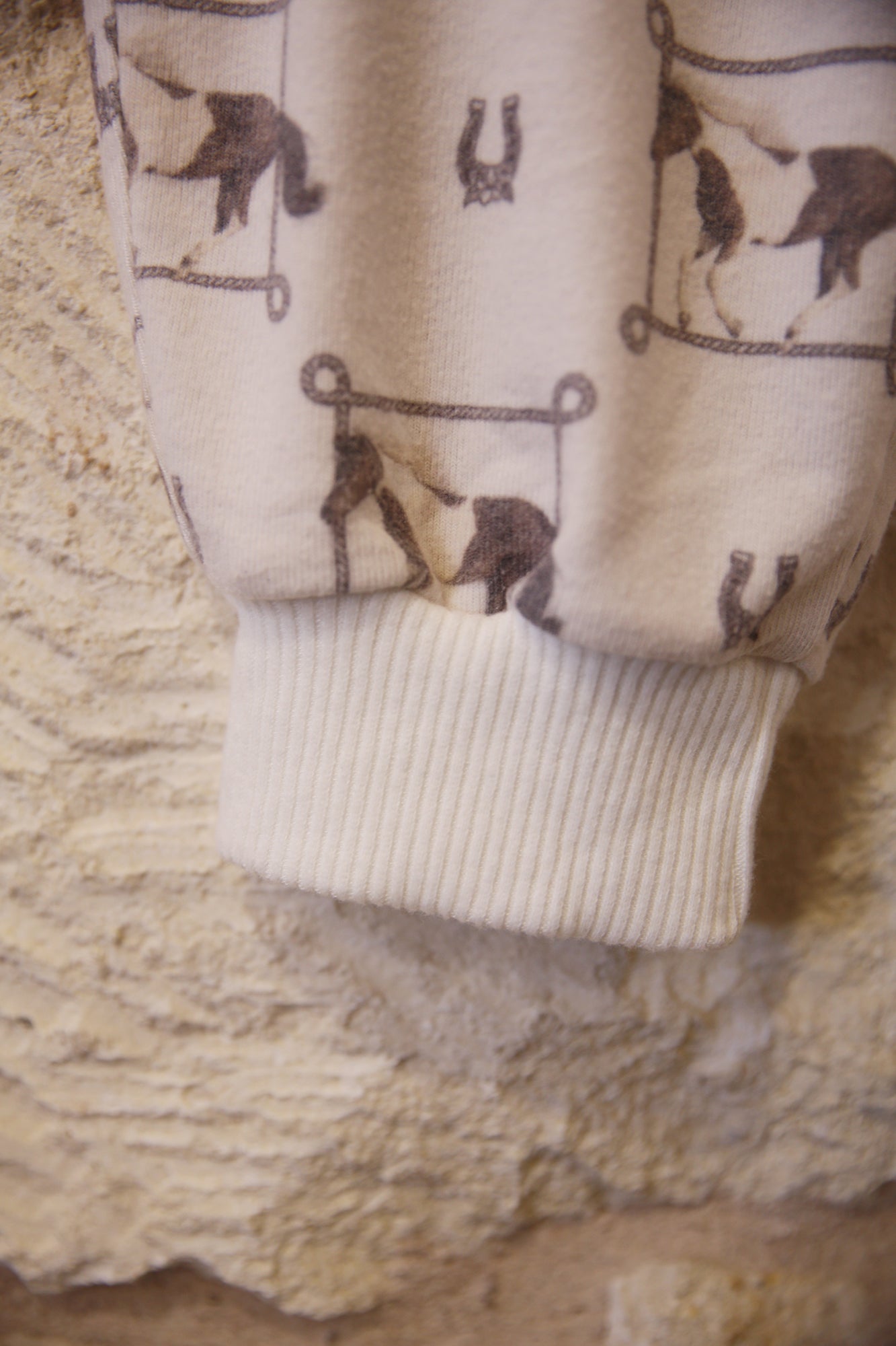 Cozy Pocket Pants Lasso Horse Almond Milk