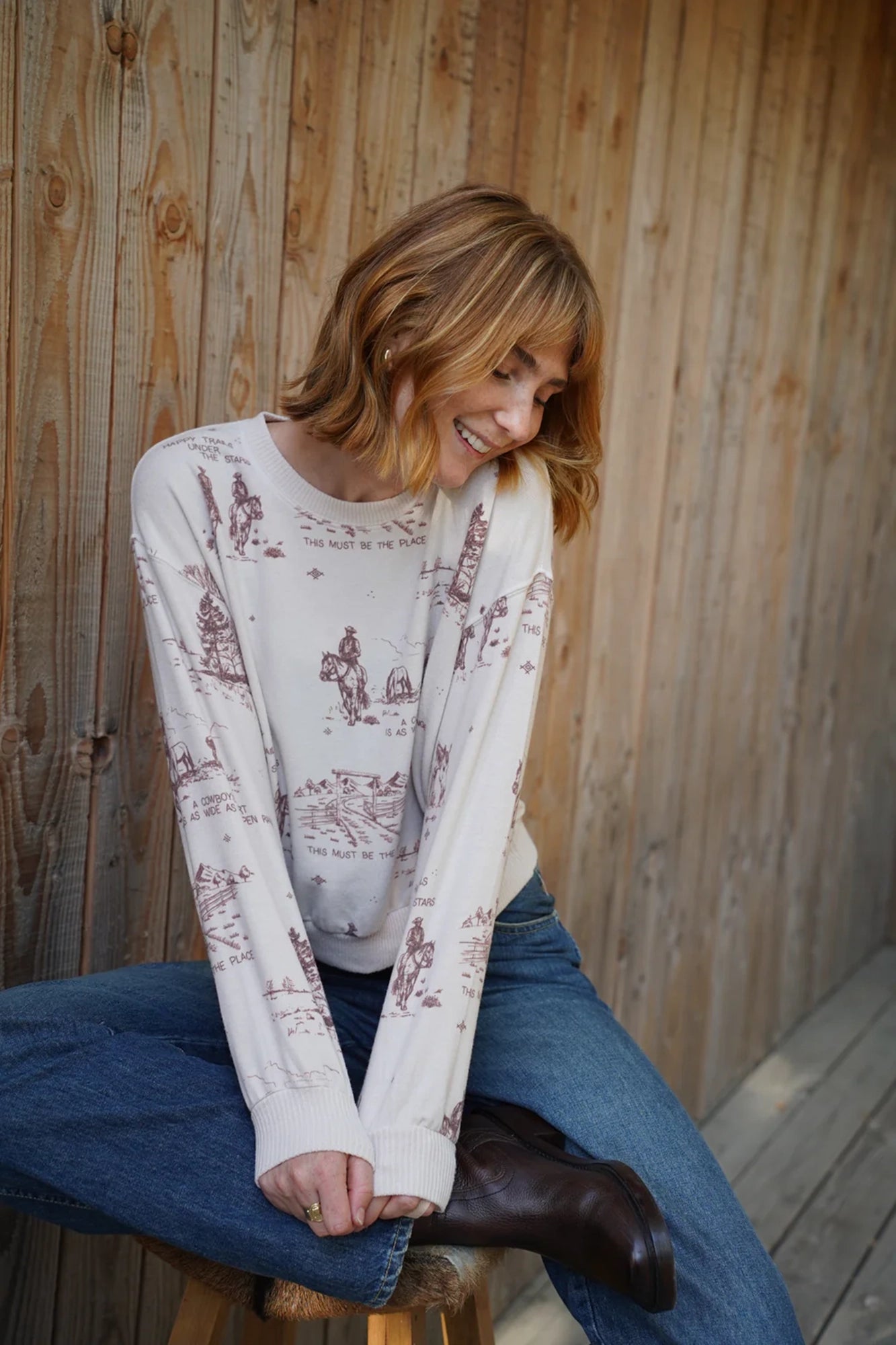 Cozy Top Yellowstone Almond Milk