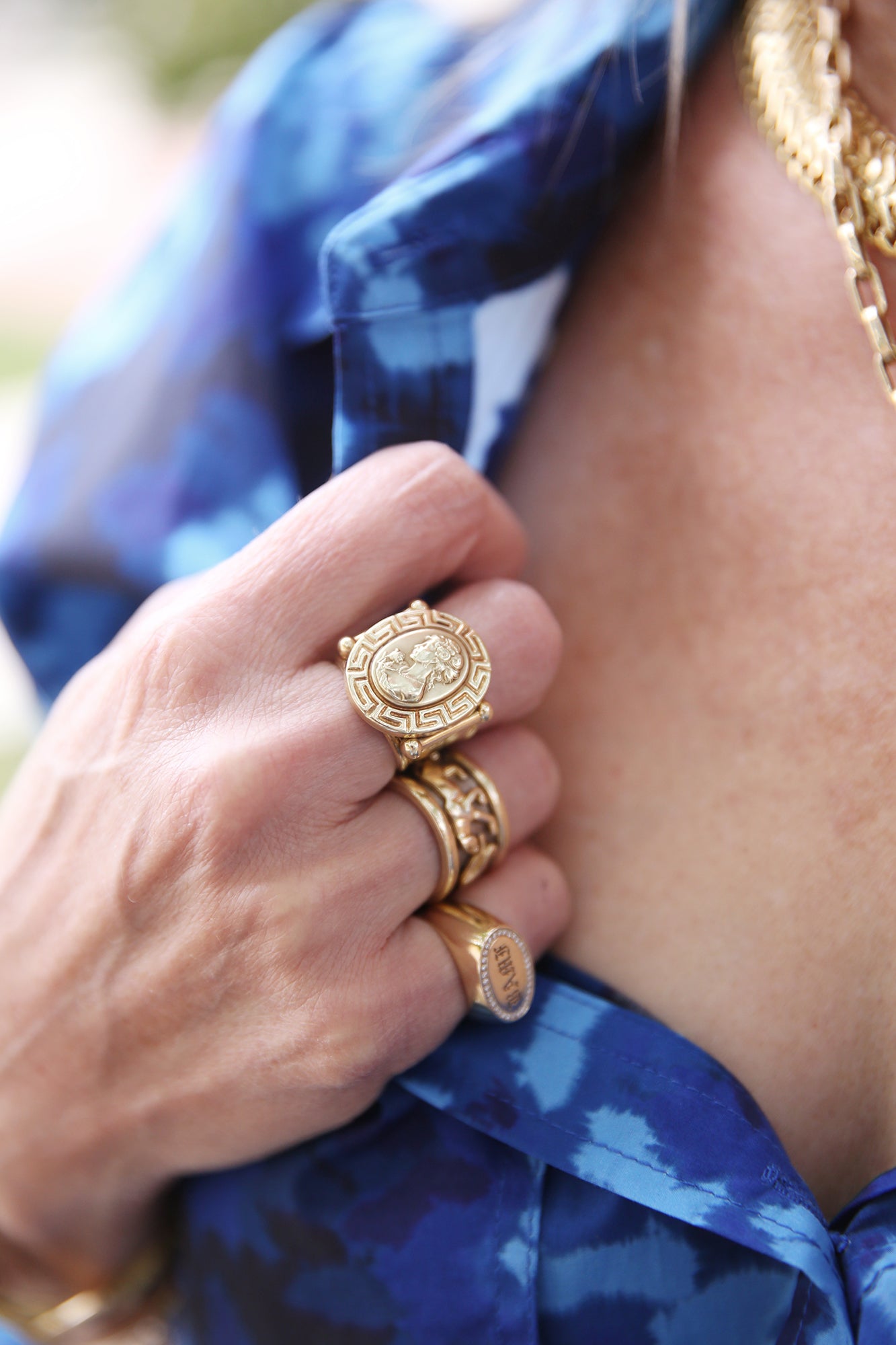 Gold Goddess Ring