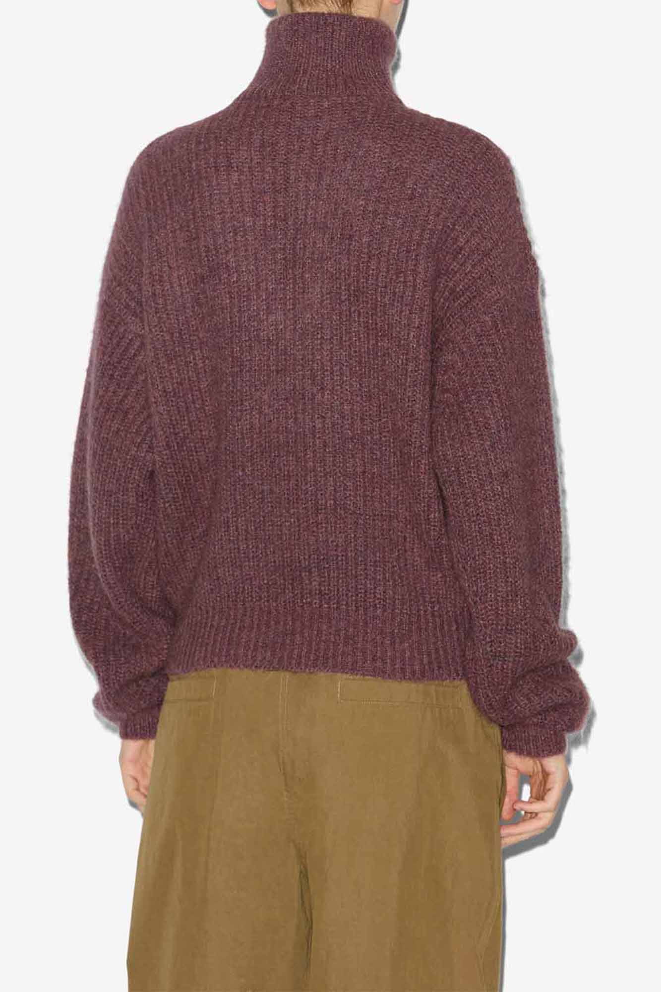 Danita Zip-Up Collar Knit Sweater