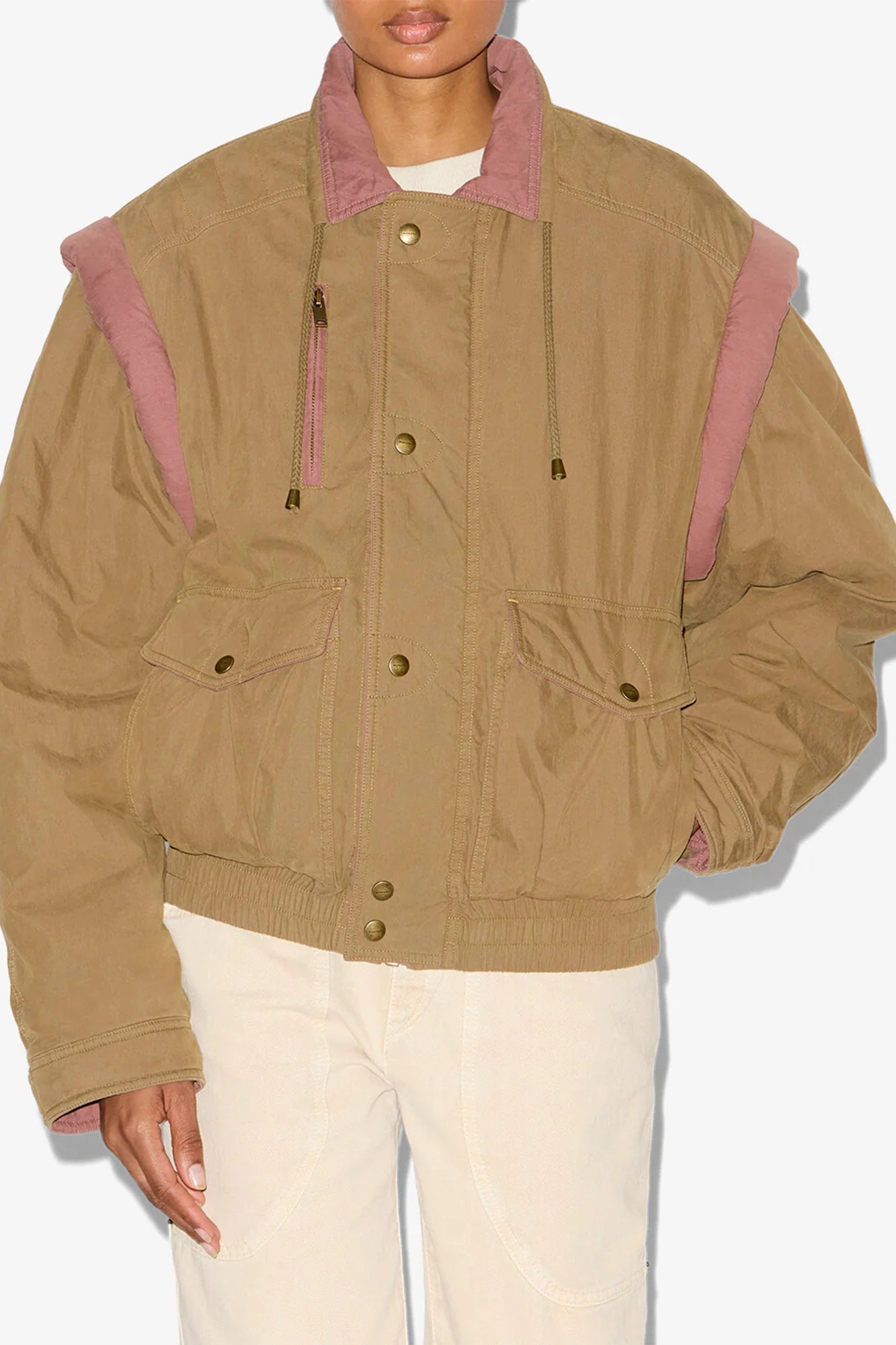 Desha Two-Toned Cotton Jacket