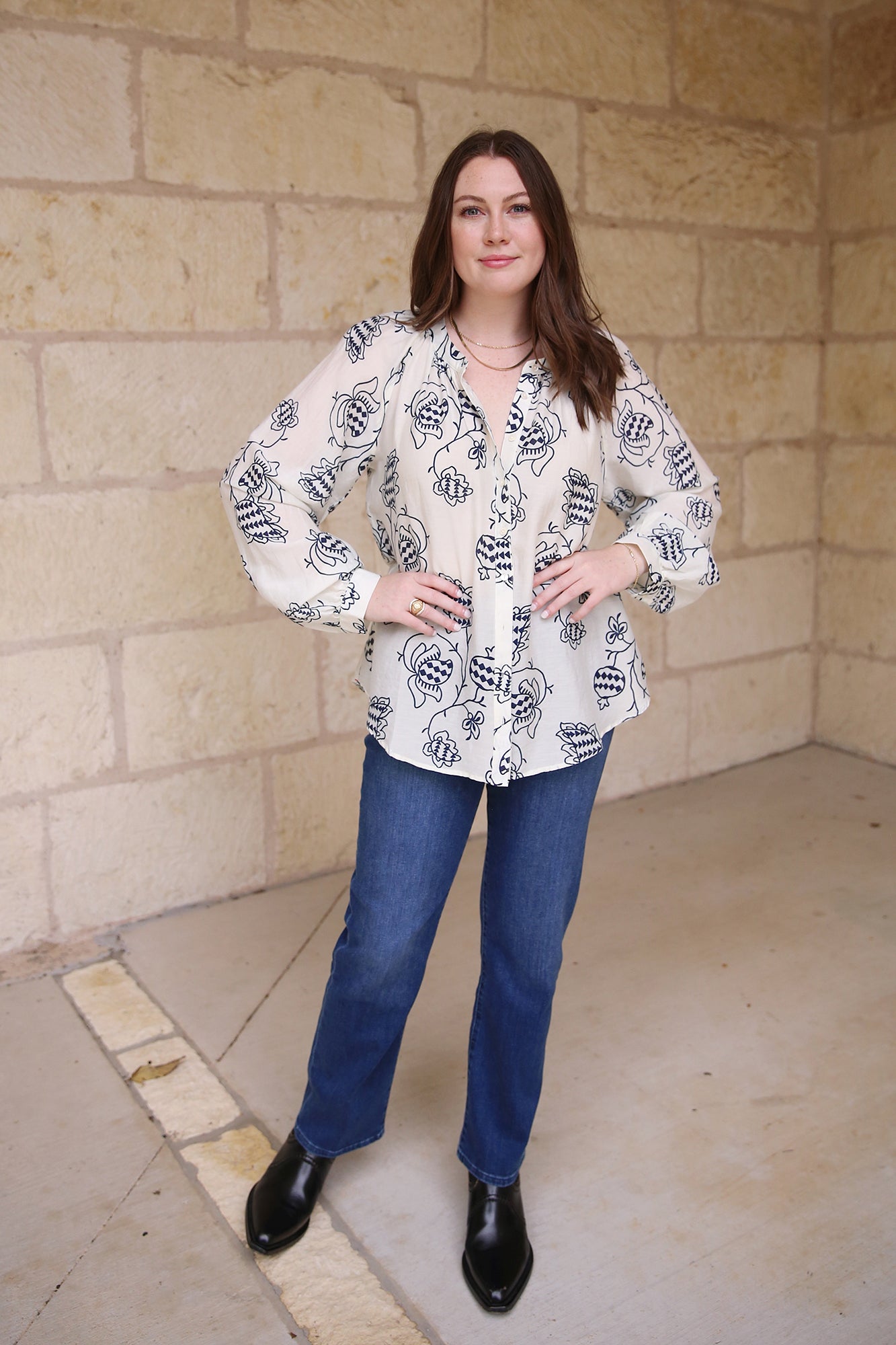 Evan Shirt Cream Pom