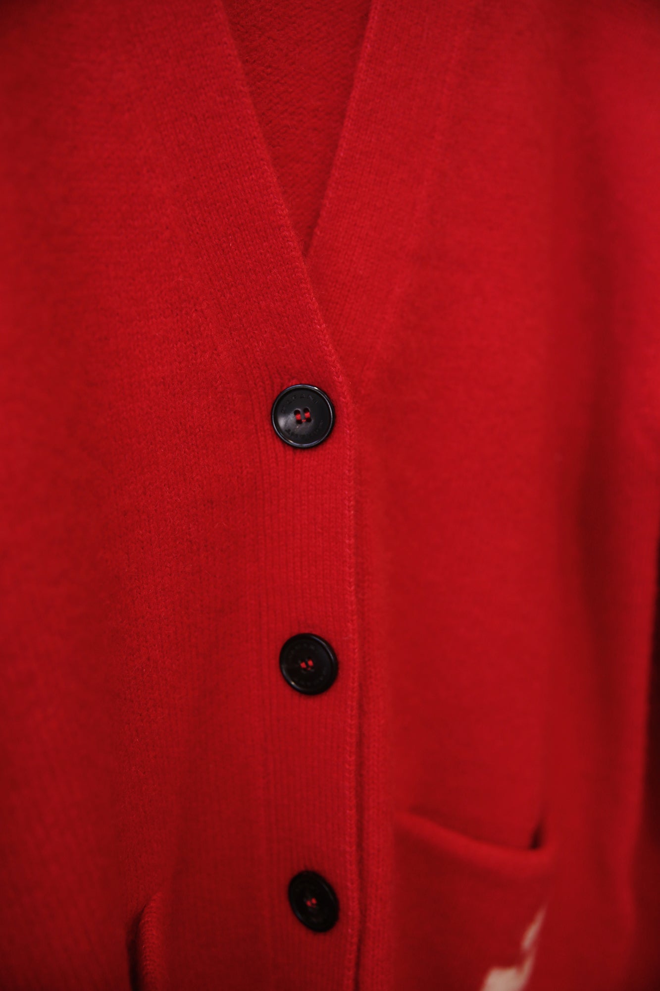 Eborah Logo Festive Alpaca Cardigan