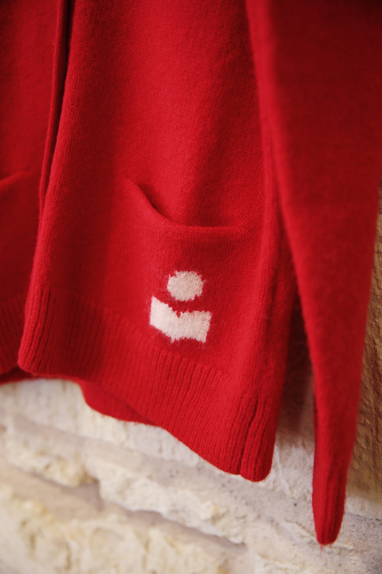 Eborah Logo Festive Alpaca Cardigan