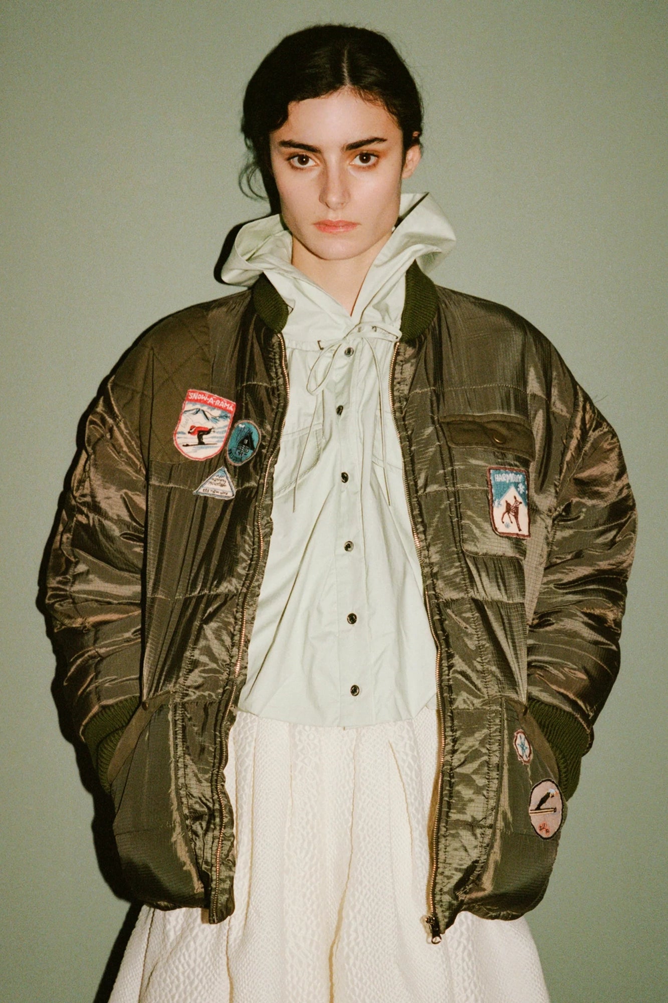 Eira Quilted Patched Puffer Jacket