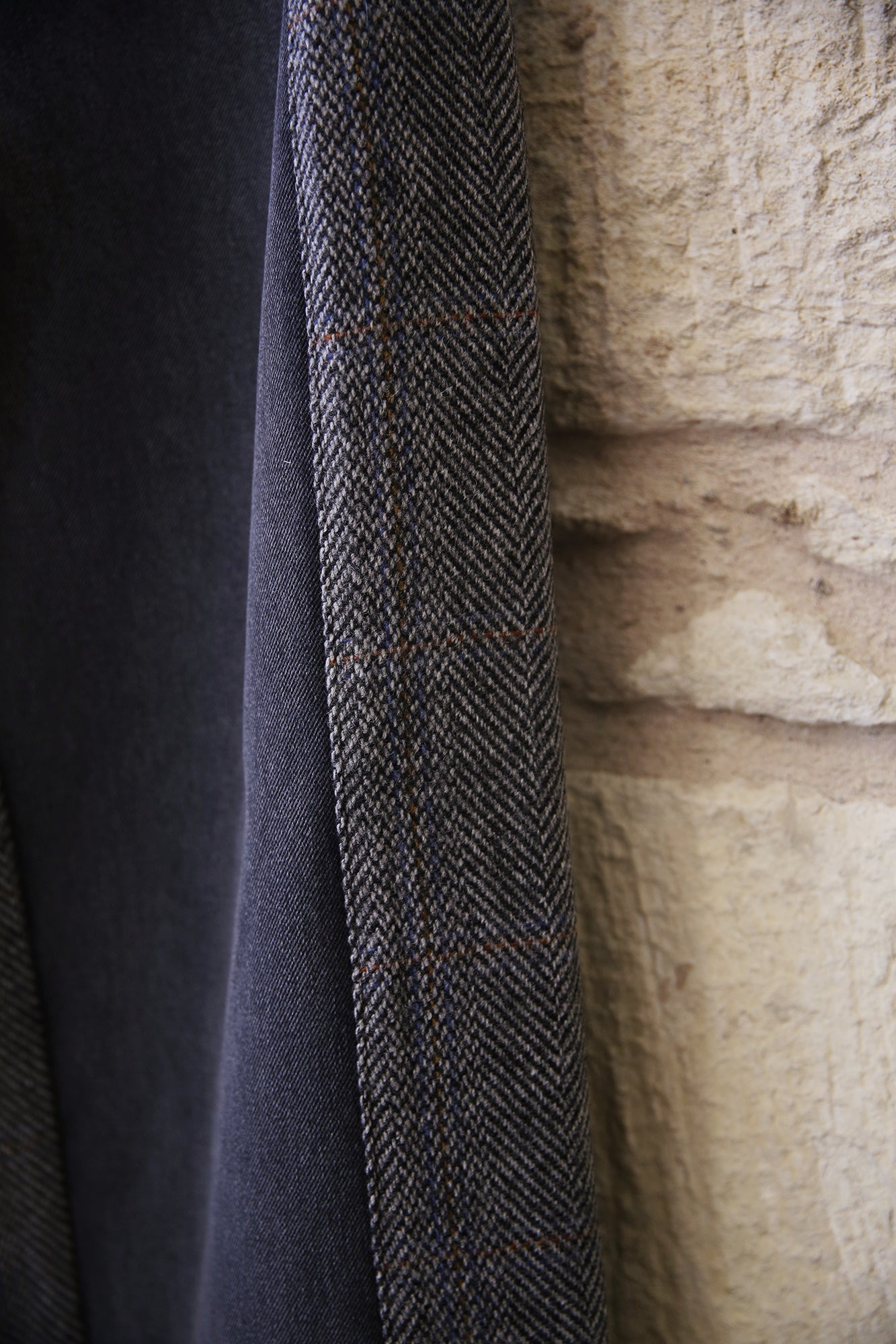 Eleni Denim Combo Pants w/ Leather Belt