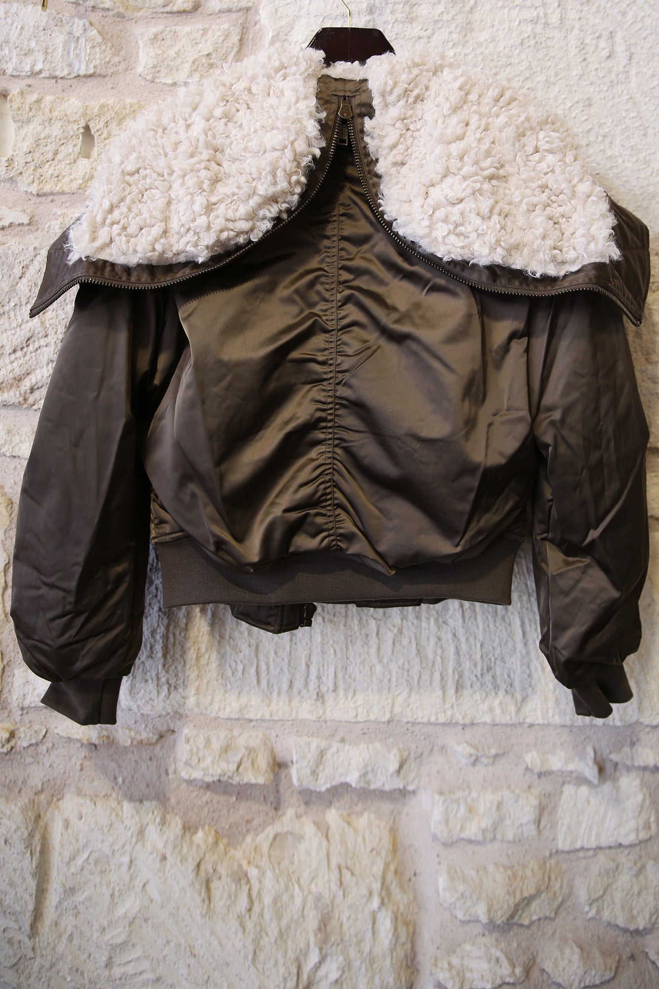 Elisa Short Quilted Satin Coat