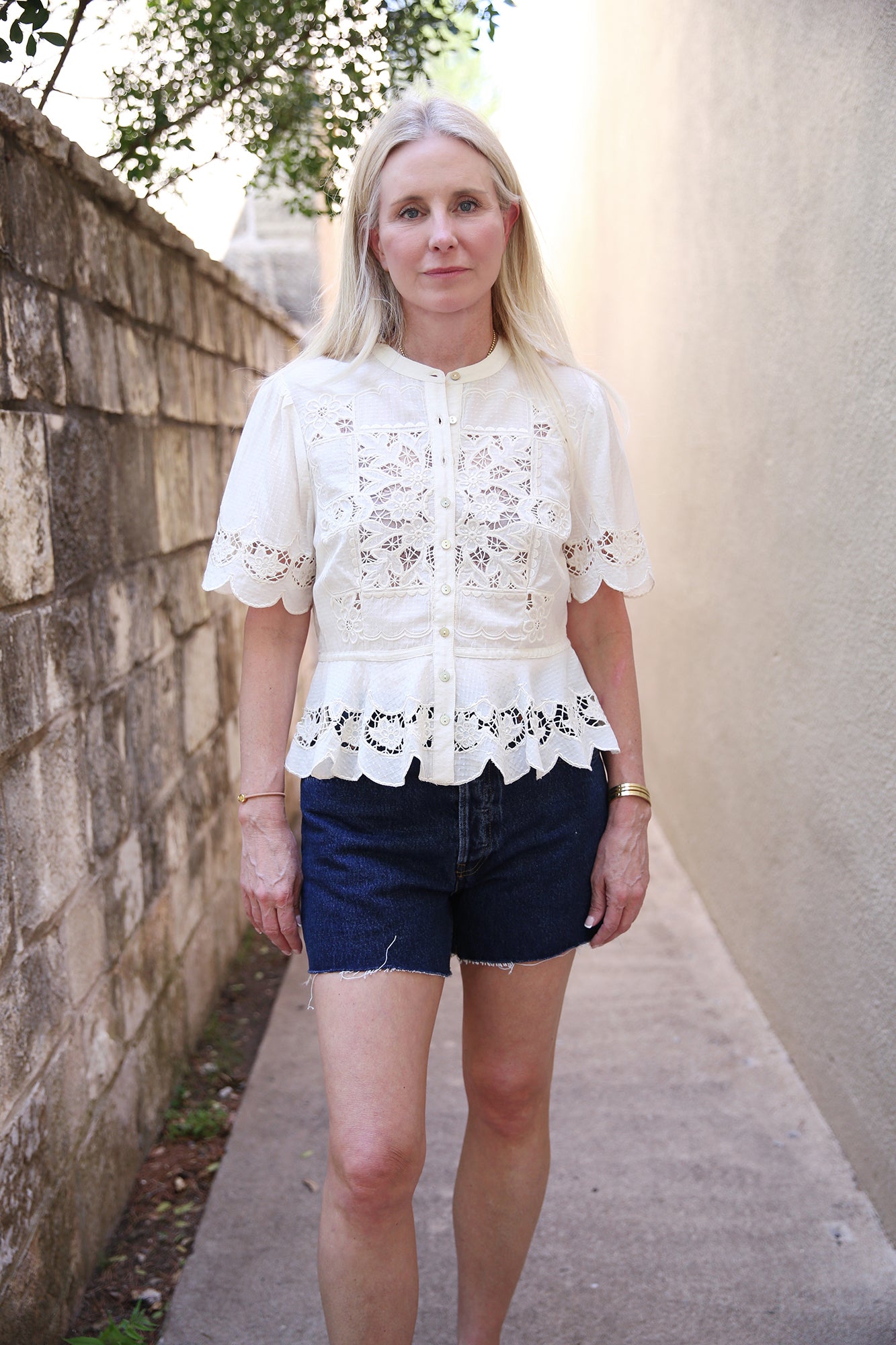 Elizabeth Top Chelsea Embroidery