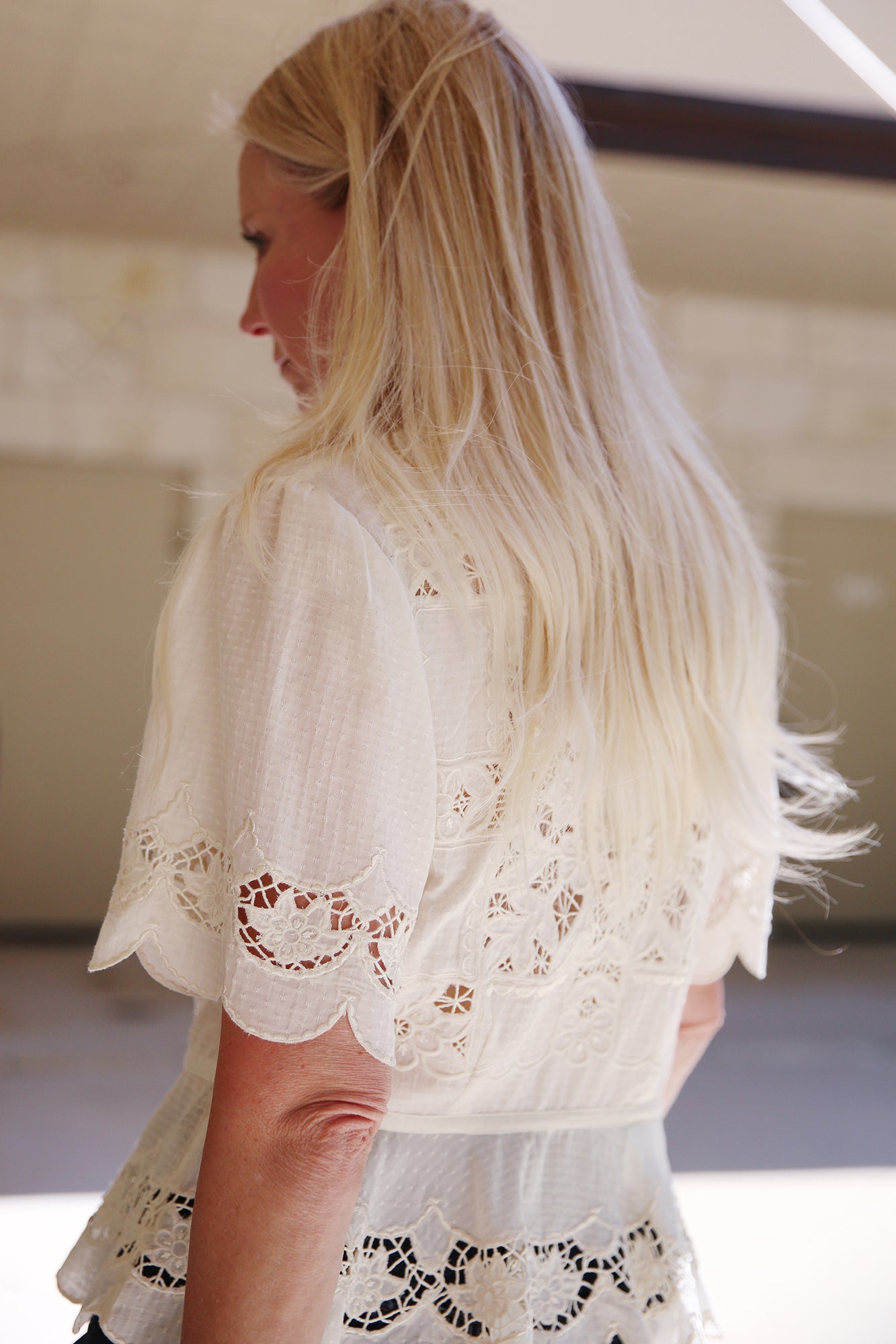 Elizabeth Top Chelsea Embroidery