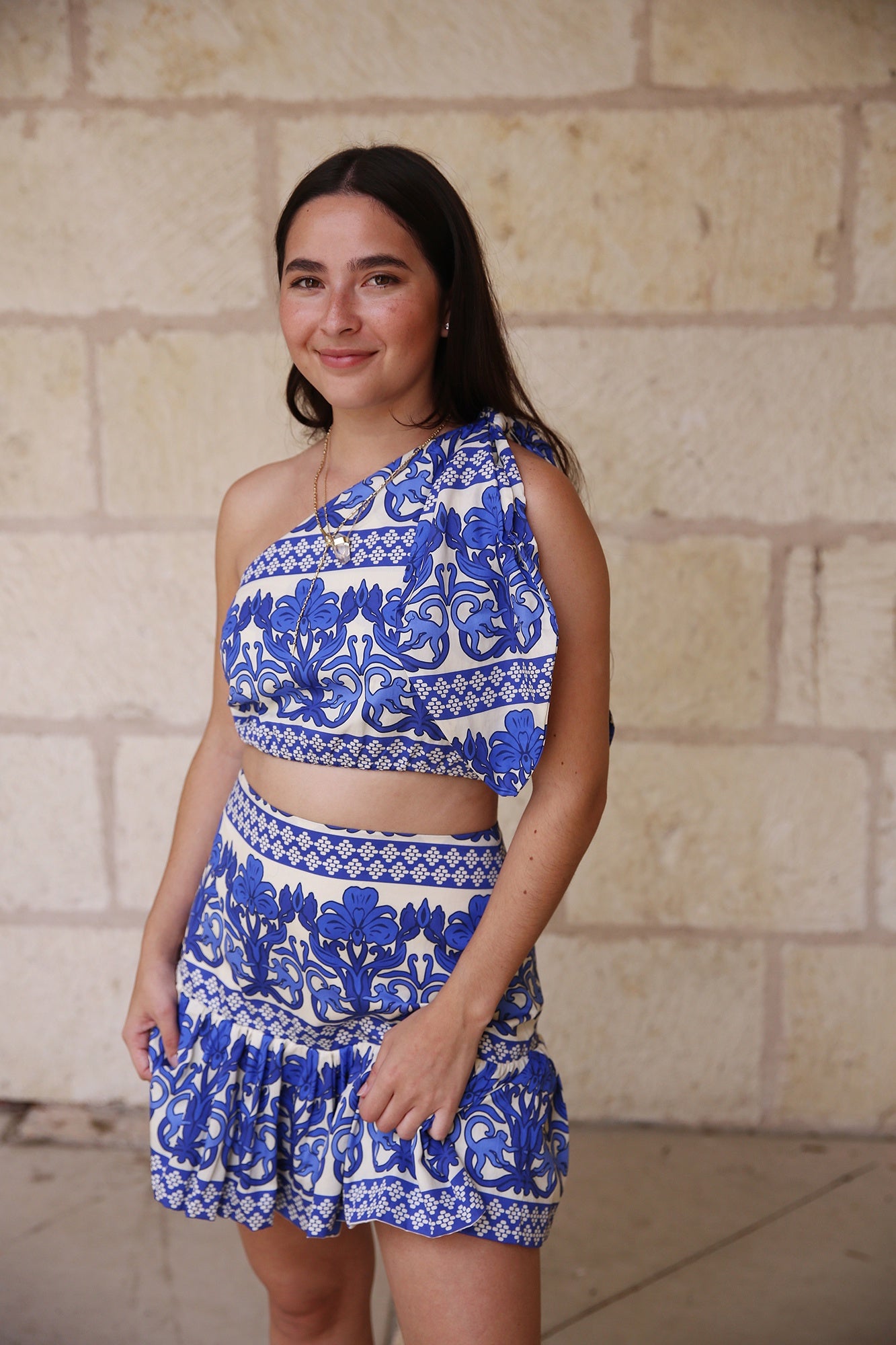 Barbados Top Monkeys Blue