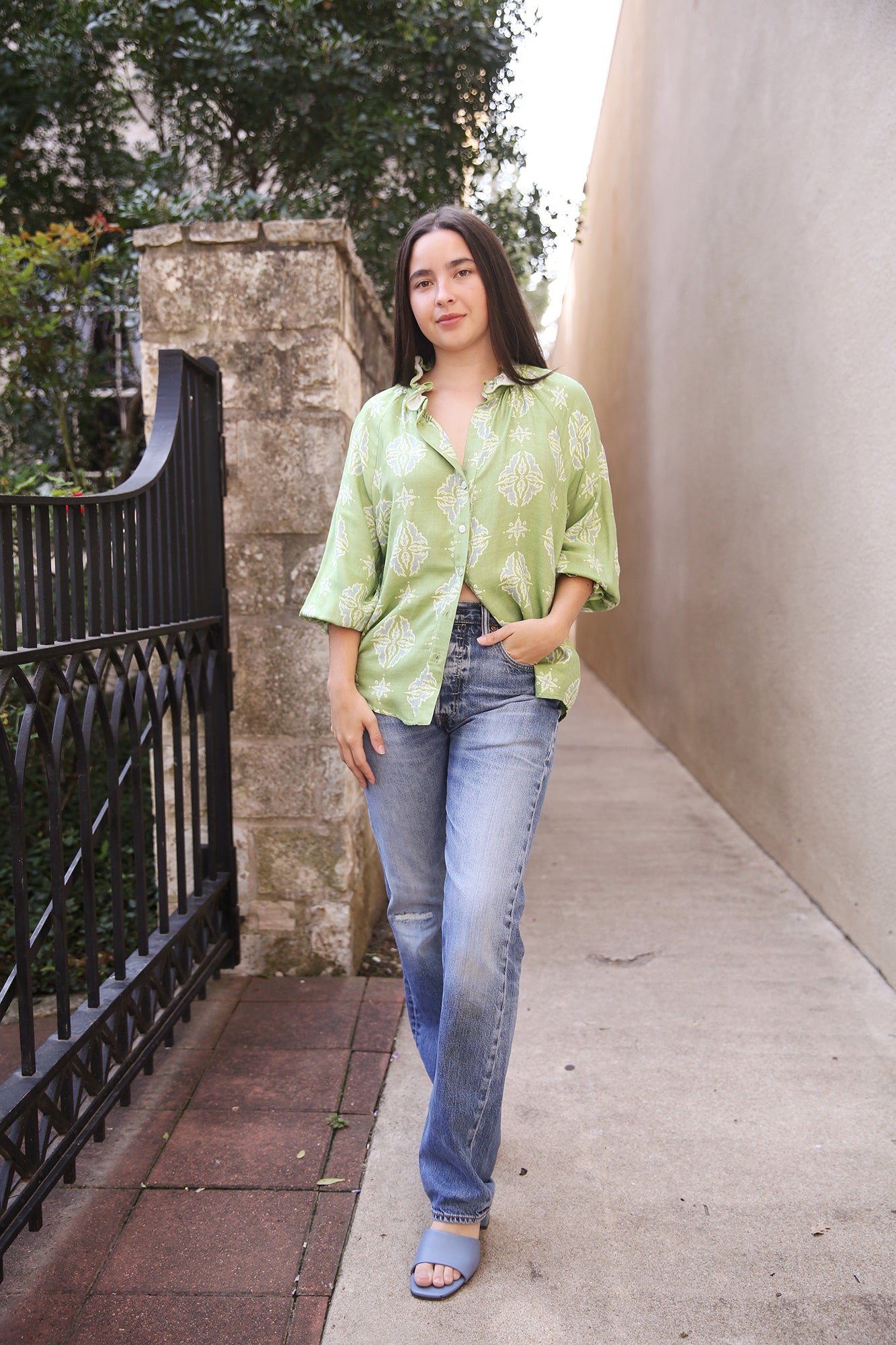 Fiona Shirt Ethnic Jacquard