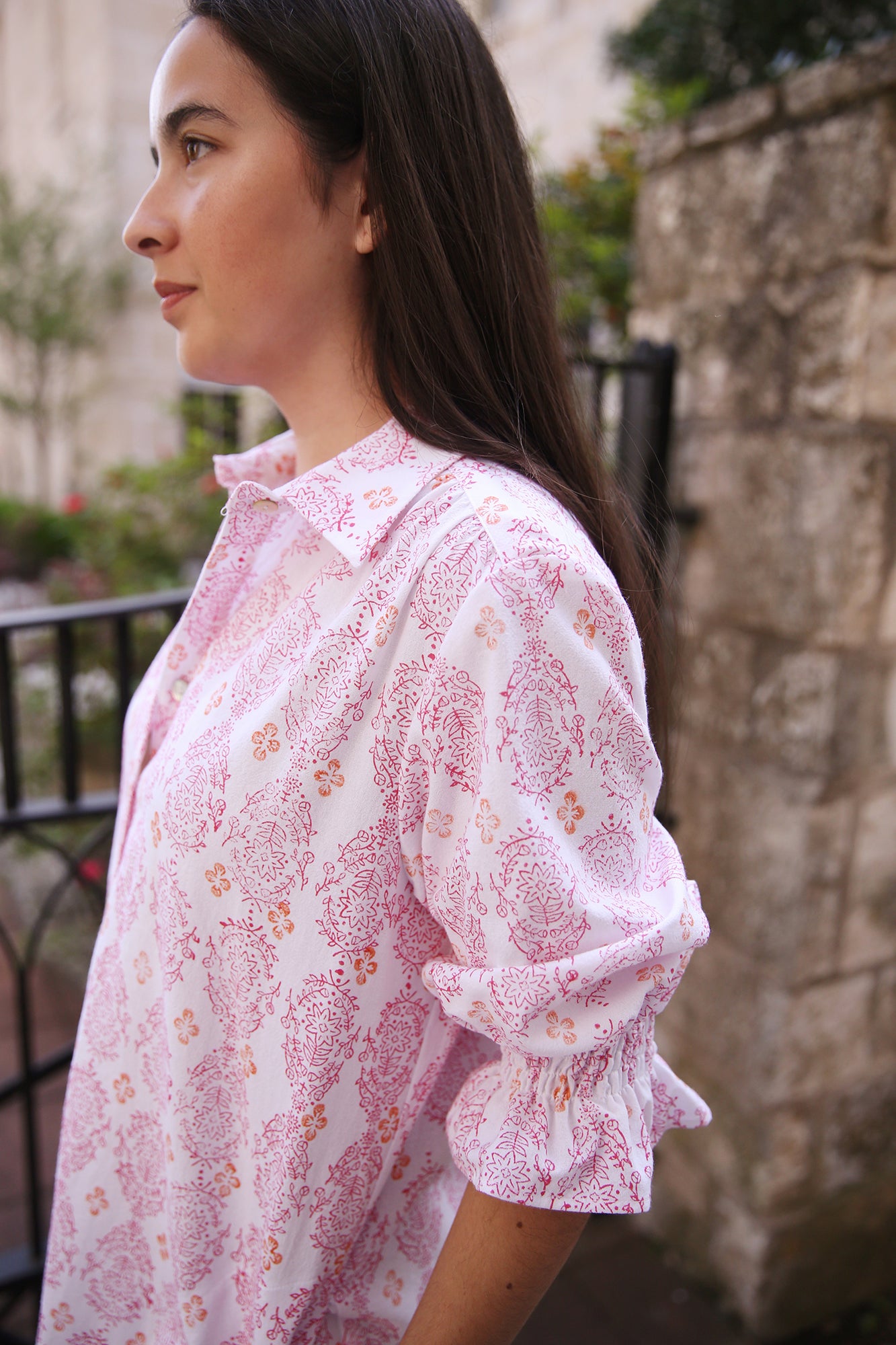 Miller Dress Mended Vara Dogwood Print