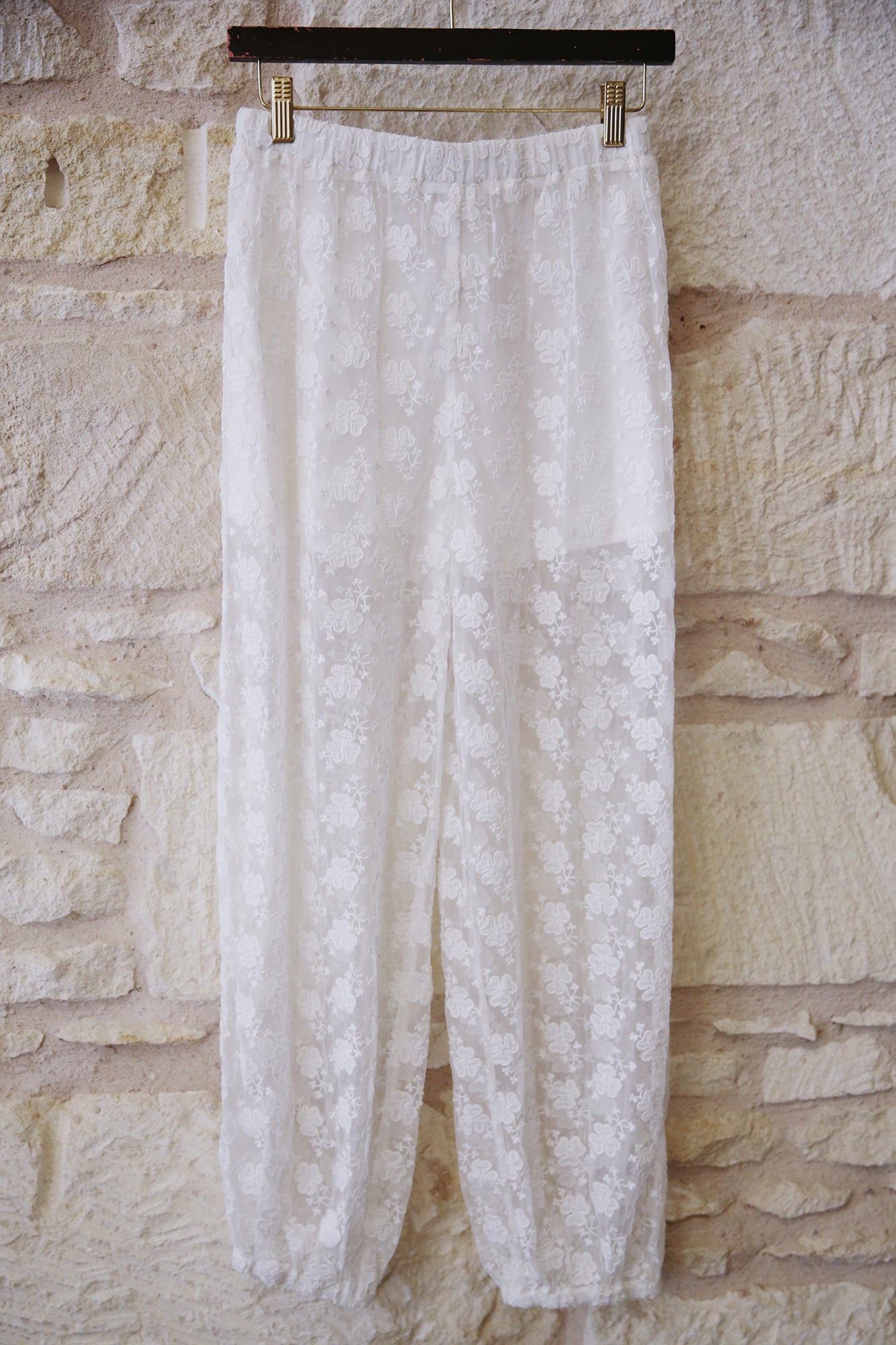 Finn Embroidered Mesh Bubble Pants