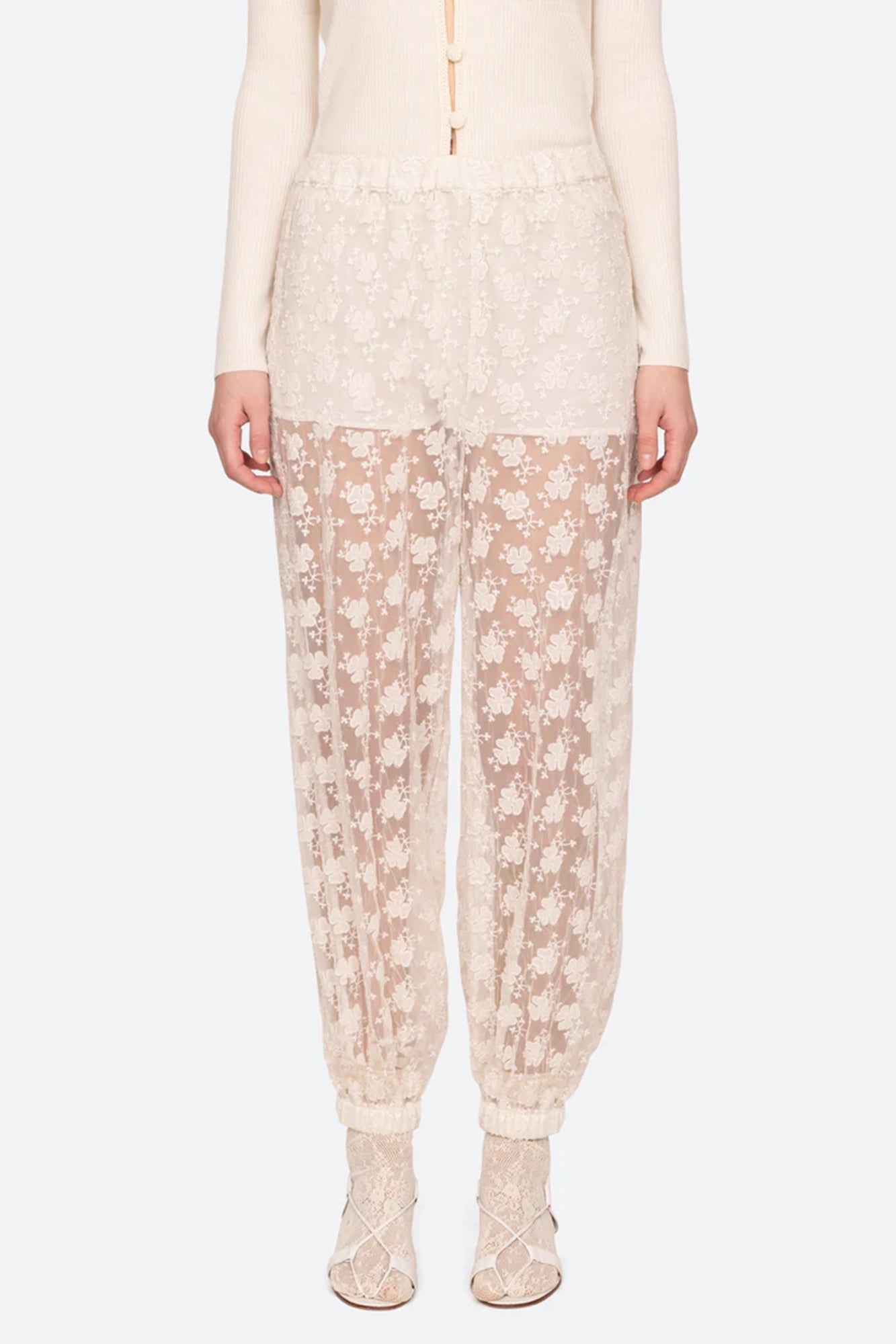 Finn Embroidered Mesh Bubble Pants