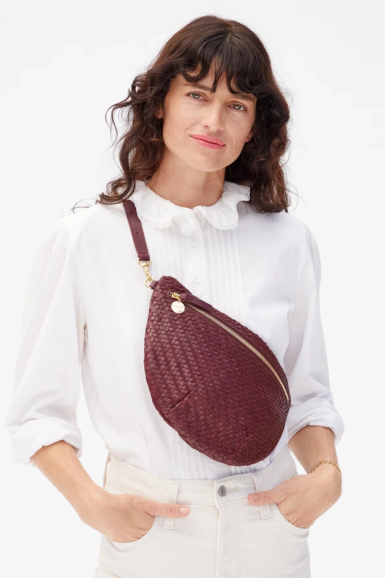 Grande Fanny Cassis Woven Zig-Zag