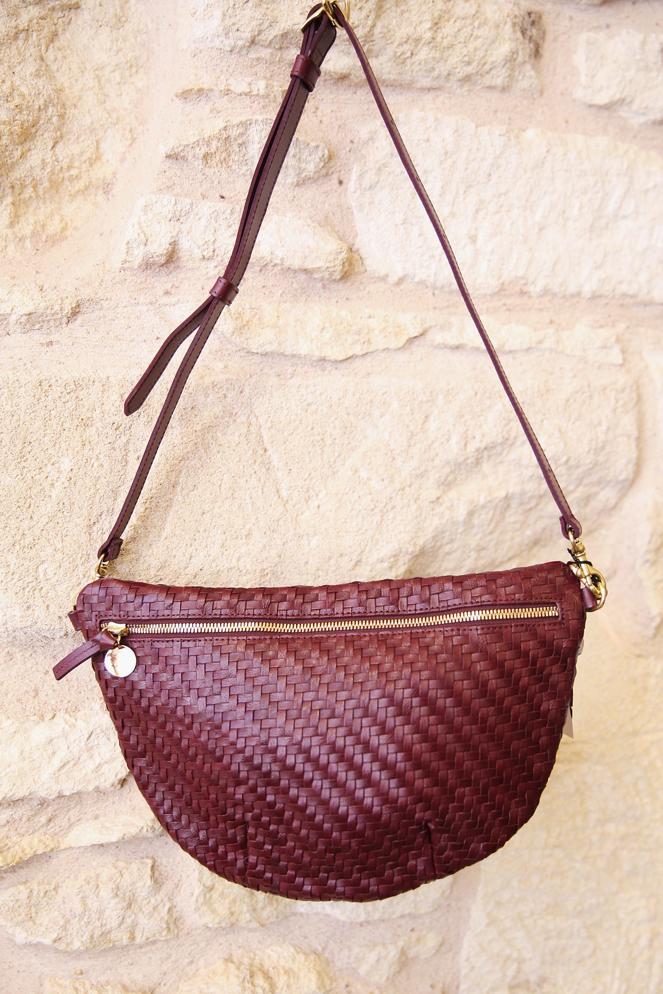 Grande Fanny Cassis Woven Zig-Zag