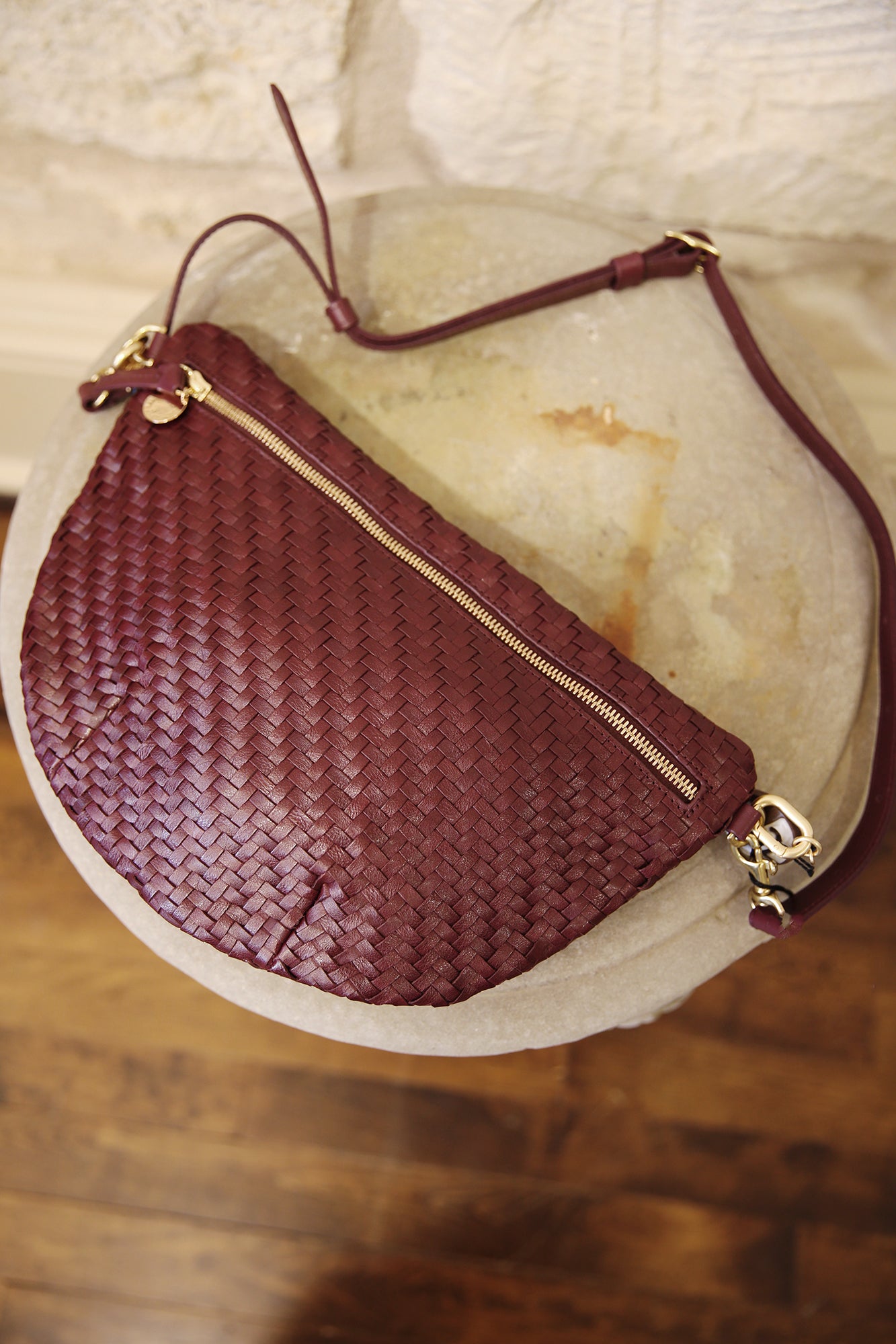 Grande Fanny Cassis Woven Zig-Zag